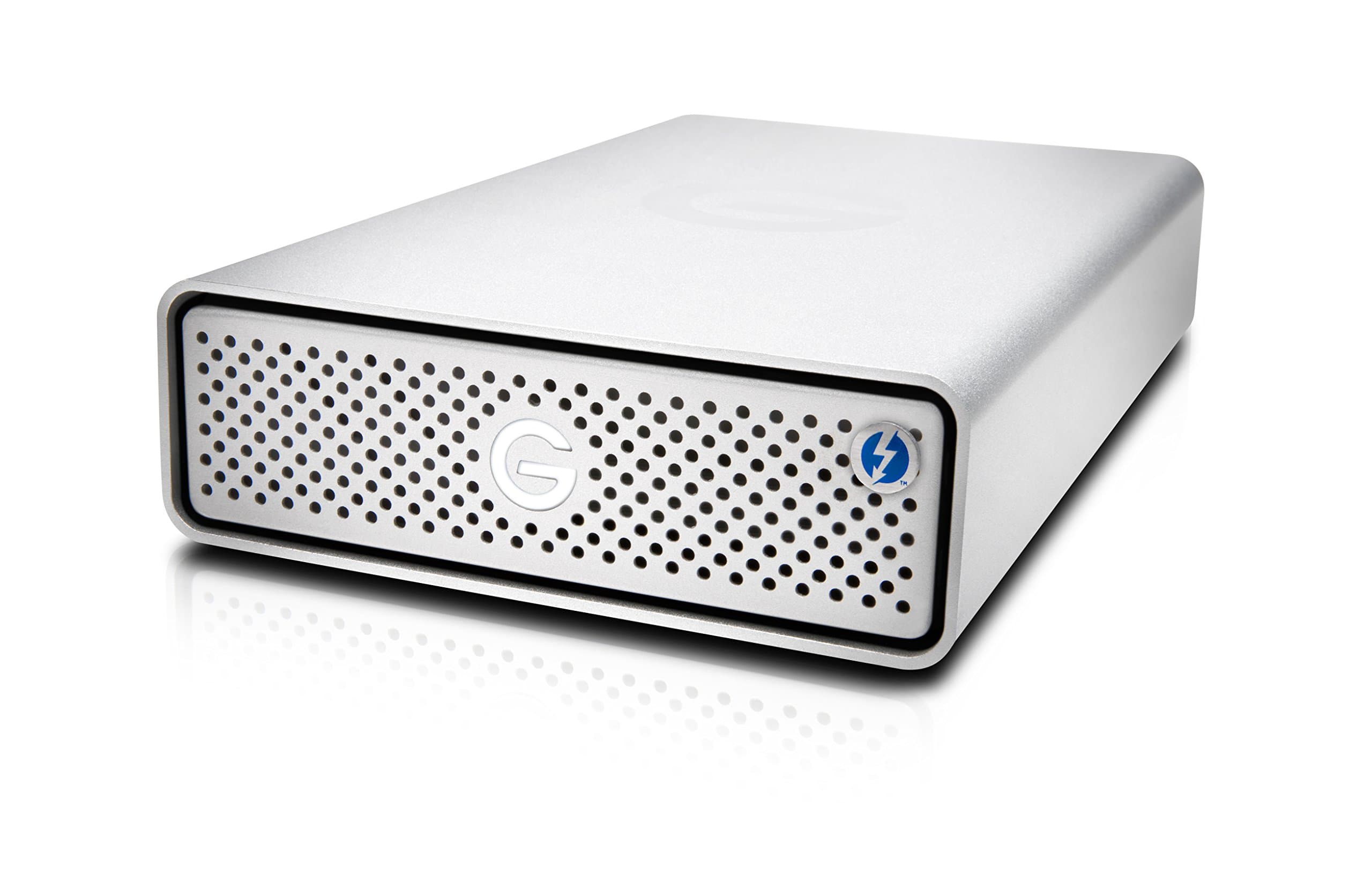 G-Technology 12TB G-DRIVE with Thunderbolt 3 and USB-C Desktop External Hard Drive, Silver - 0G05383-1