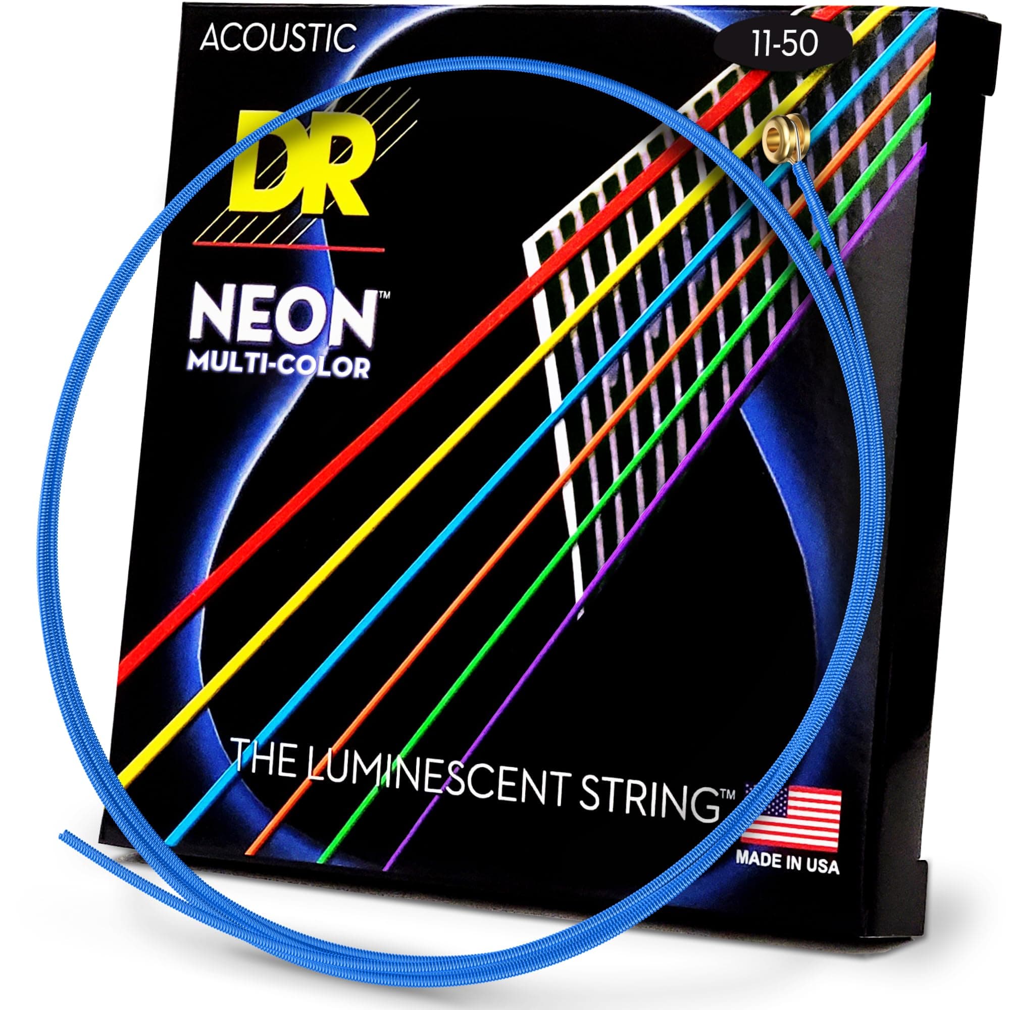 - HI-DEF NEON Acoustic Guitar Strings (NMCA-11)