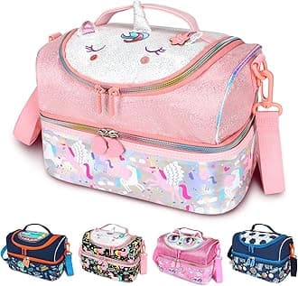 RLGPBON Kids Lunch Bag,Insulated Lunch Box for Girls Boys,Lunch Bag Toddler Teen,School Daycare Cute Travel bags