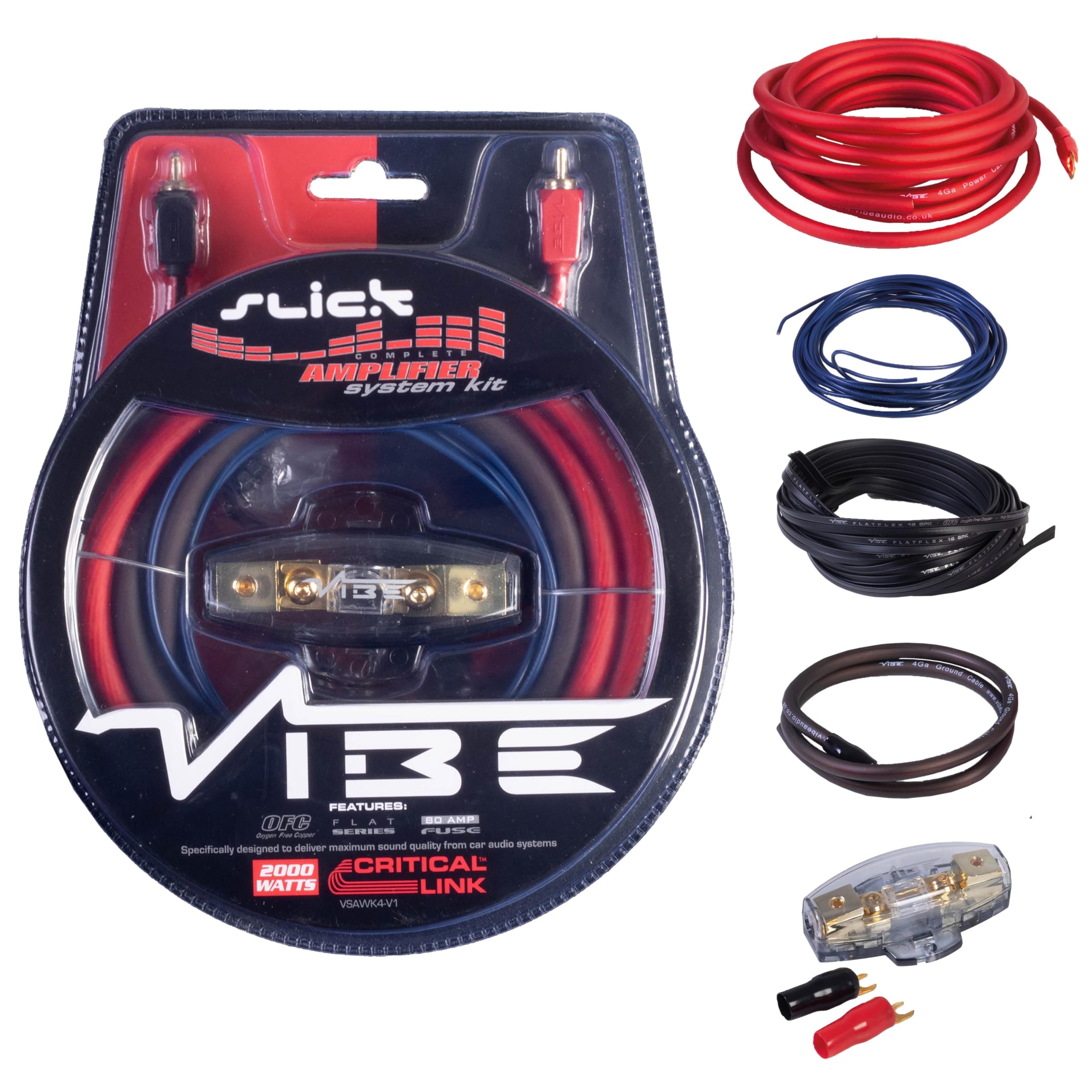 Audio Slick 2000 W System Car Wiring Kit