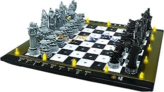 Lexibook CG1300 Chessman Elite Interactive Electronic Chess Game, 64 Levels of Difficulty, LEDs, Battery Powered, Black/White