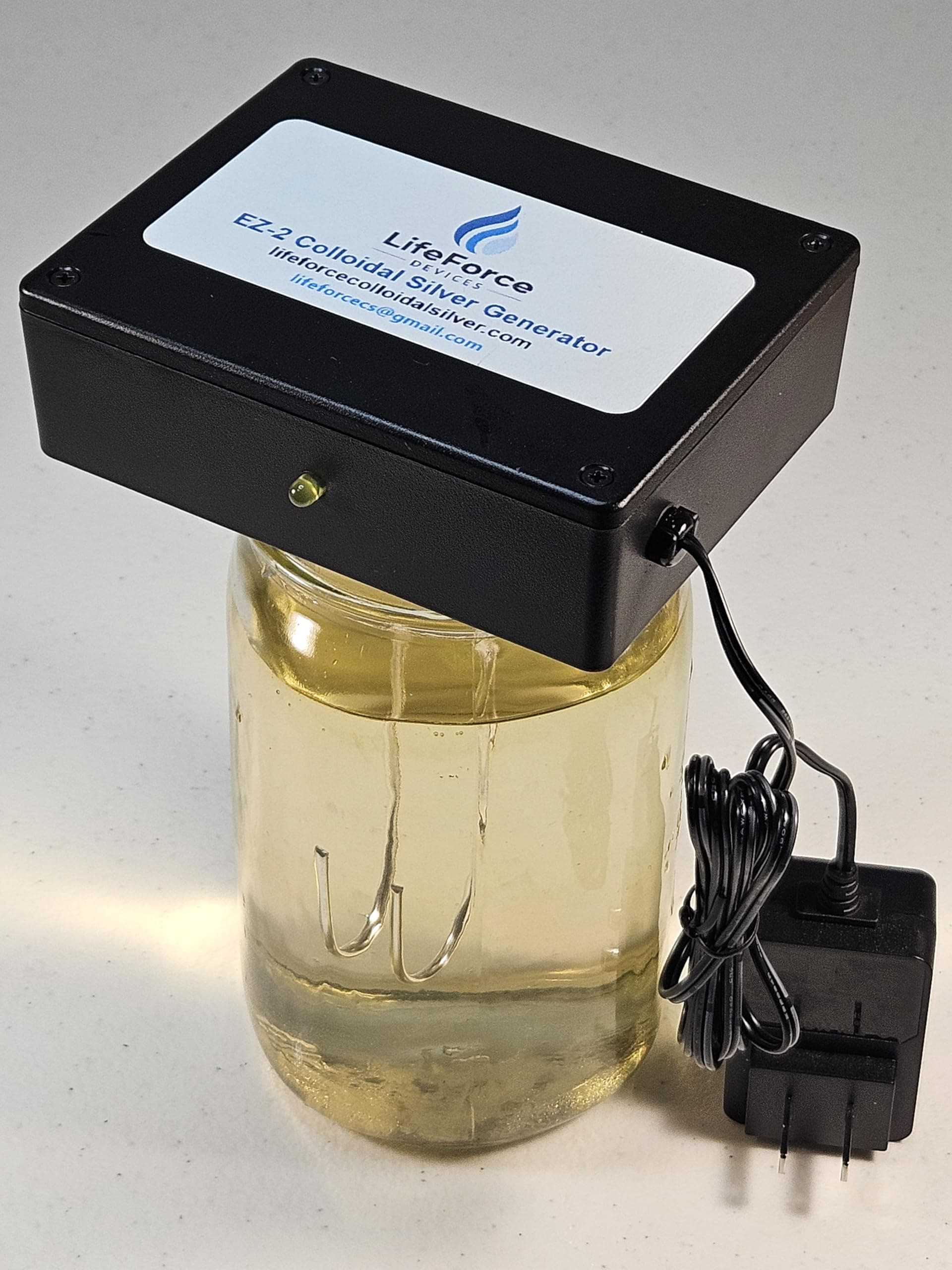 Compact EZ-2 Basic Silver Generator Package – Plug-in DIY Fresh Silver Maker Wires for Home – Make 32oz in 32 Minutes (Gauge-14)