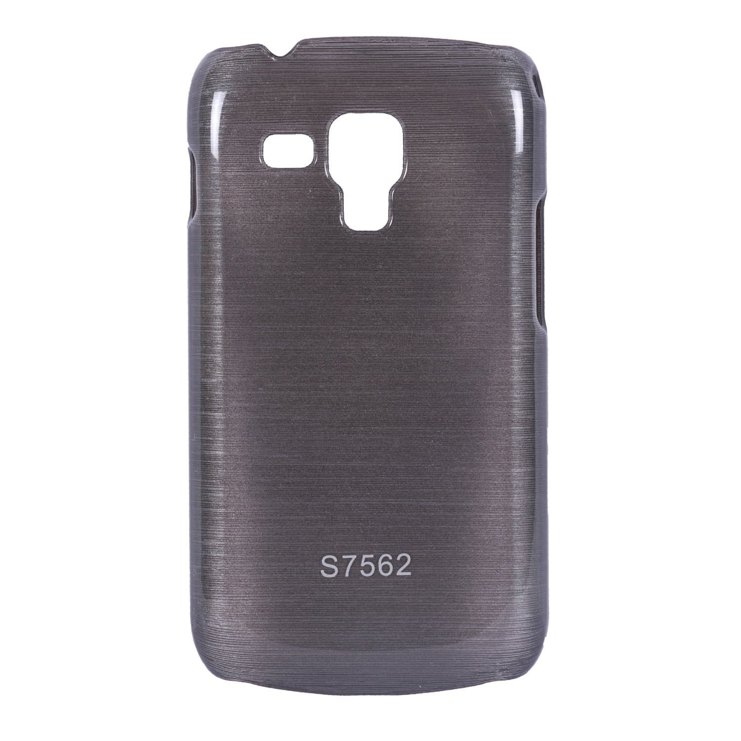 iCandy™ Hard PC Shiny Back Cover for Samsung Galaxy S Duos S7562 / Samsung Galaxy S Duos 2 S7582 - Black
