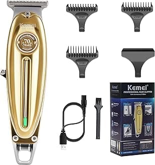Professional Hair Clippers Beard Trimmer for Men T-Blade Barber Grade Electric Clippers All-in-One Grooming Solution Cordless Father Day Gifts