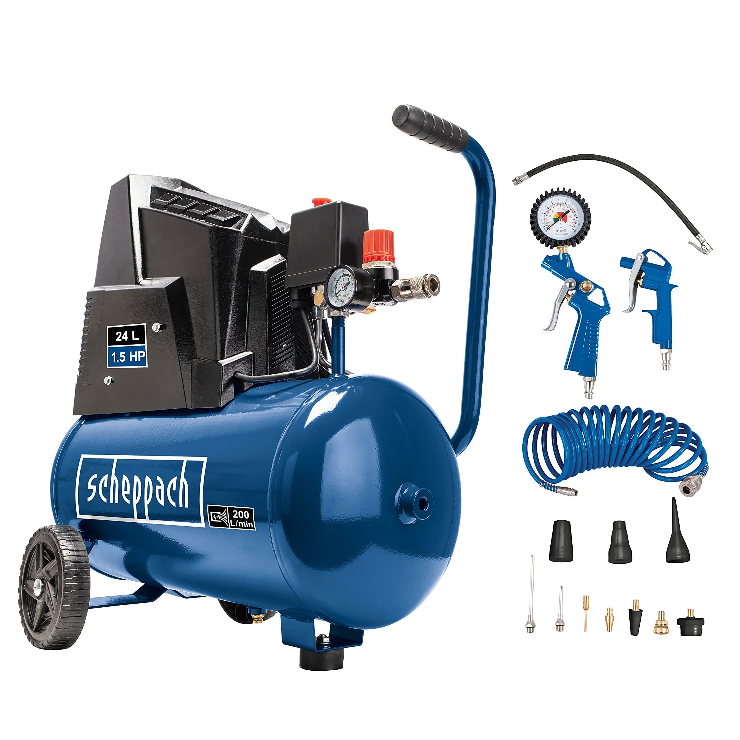 Vertical Compressor SCHEPPACH 24L and Accessories 1500W - HC25o