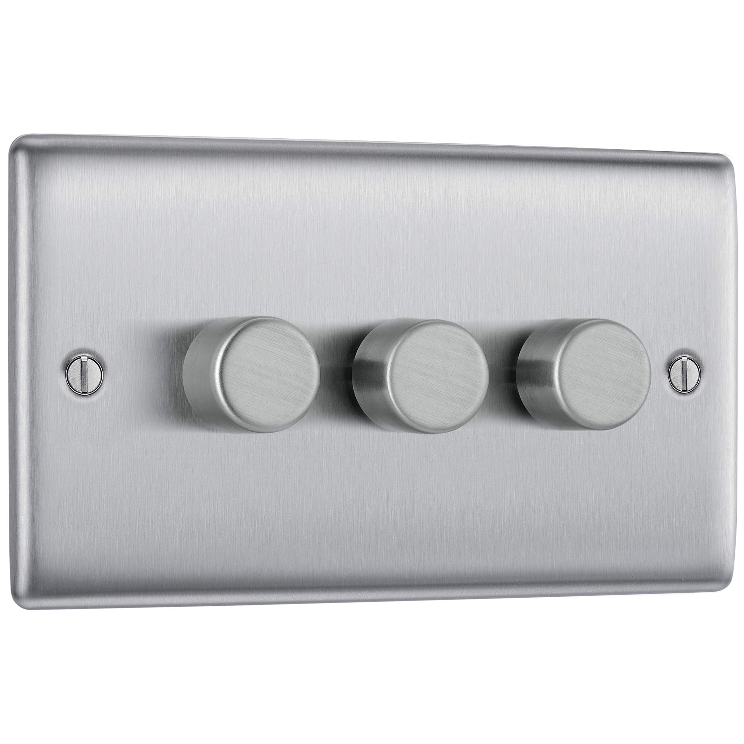 BG Electrical Triple Dimmer Switch