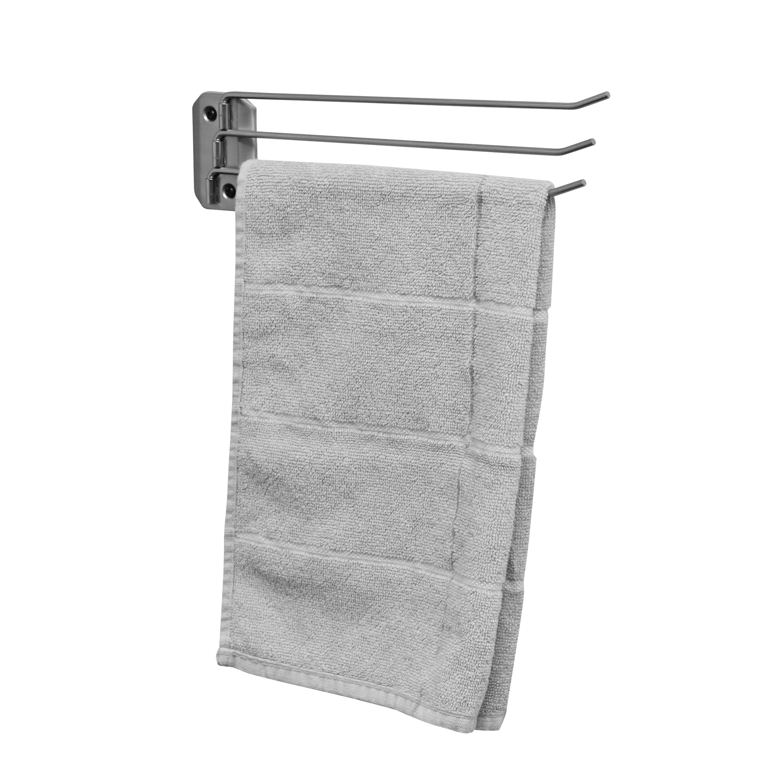 Decko #38190 Swing Arm Kitchen Towel Rack, Chrome