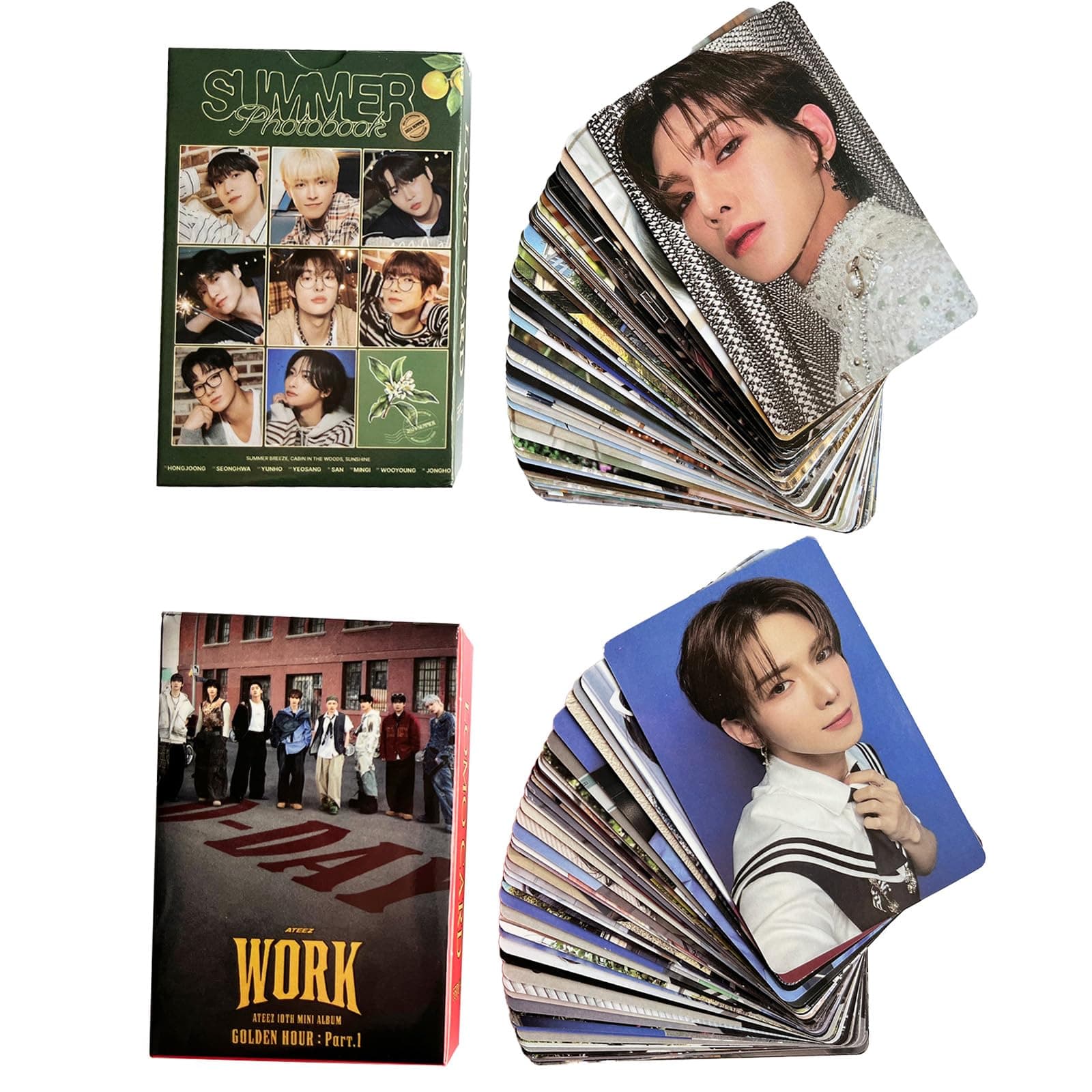at·EEZ Photocard Set 2 Pack/110 Pcs at EEZ Golden Hour : Part.1 Photocard Set at EEZ Lomo Cards Set at EEZ Merch at EEZ Postcards Set K-POP at EEZ Merch Photocard Set for Fans Party