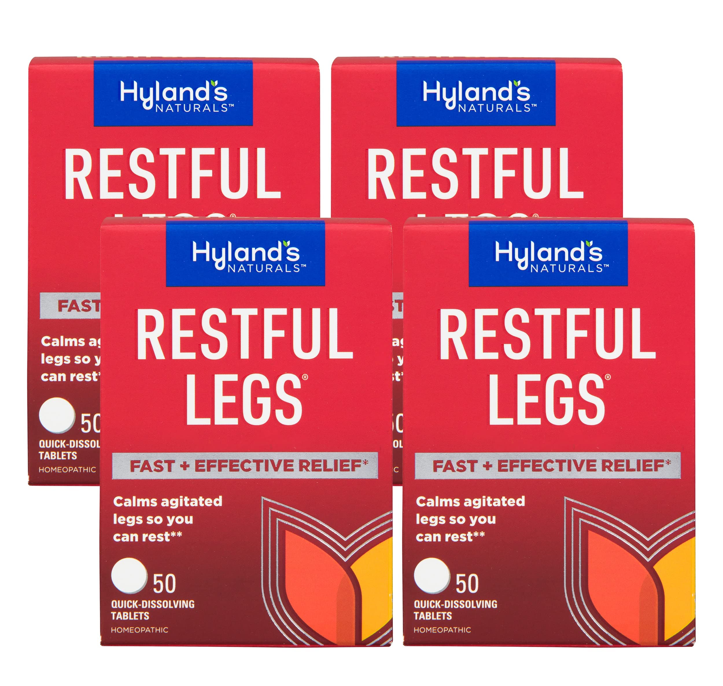 Restful Legs 50 quick-dissolving tablets (Pack of 4)4