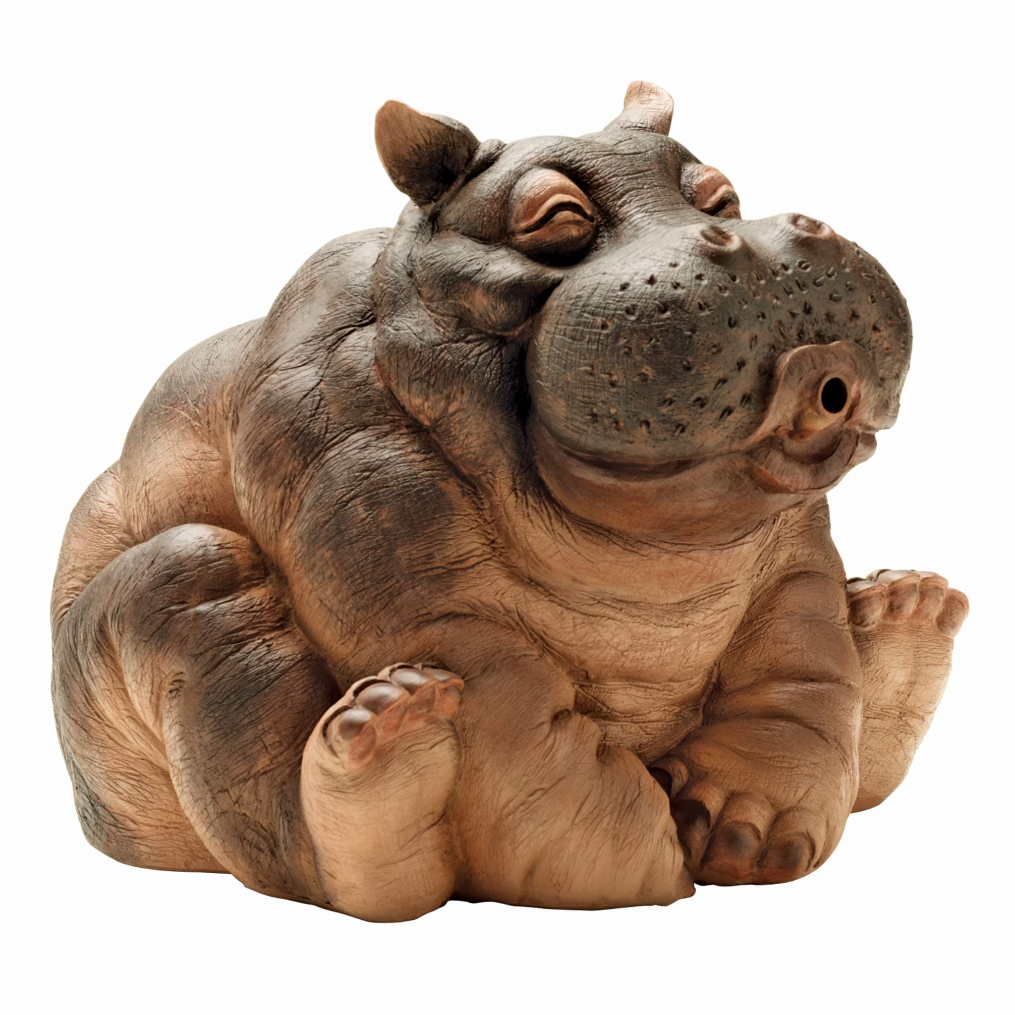 Design Toscano Hanna, the Hippo Spitter Piped Statue