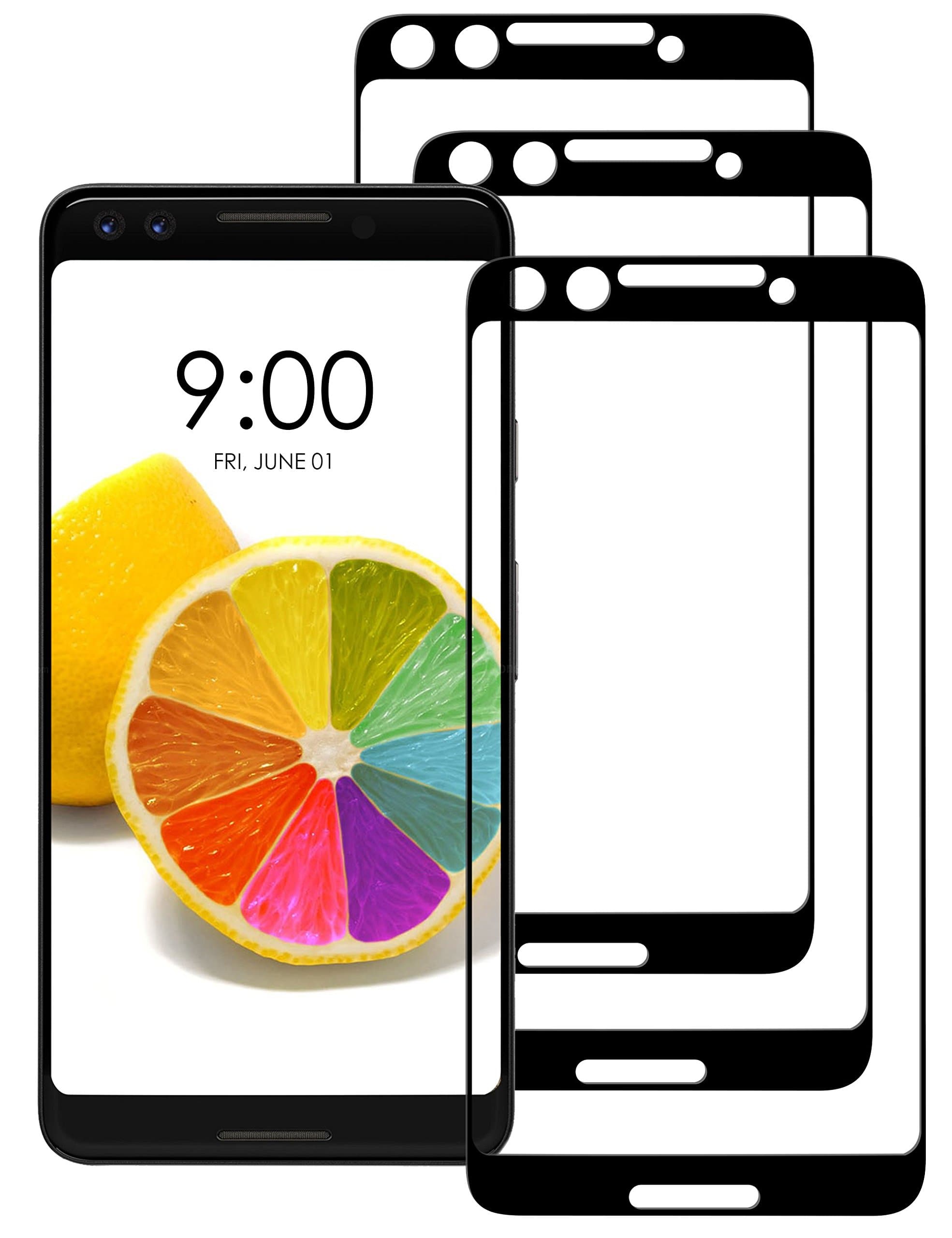 [3 Pack] INGLE Compatible with Google Pixel 3 Screen Protector,Full Coverage Tempered Glass Screen Protector Film Edge to Edge Protection for Google Pixel 3