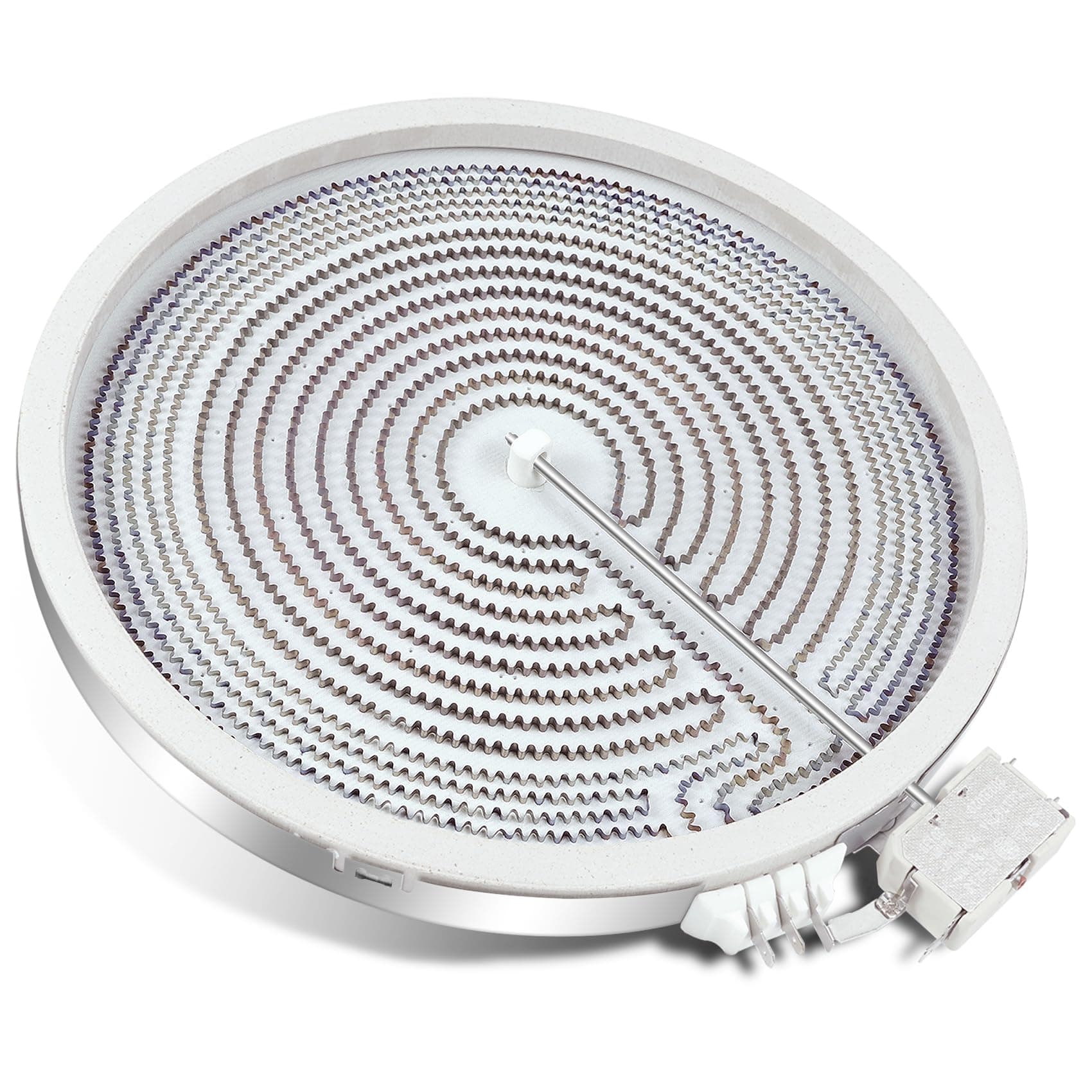 UPGRADED WB30T10130 12" Dual Haliant Surface Element Replacement for GE Stove, AP4344395 12"/9" Dual Radiant Surface Element, PS2321564 12 inch Burner Replace AH2321564 1474216