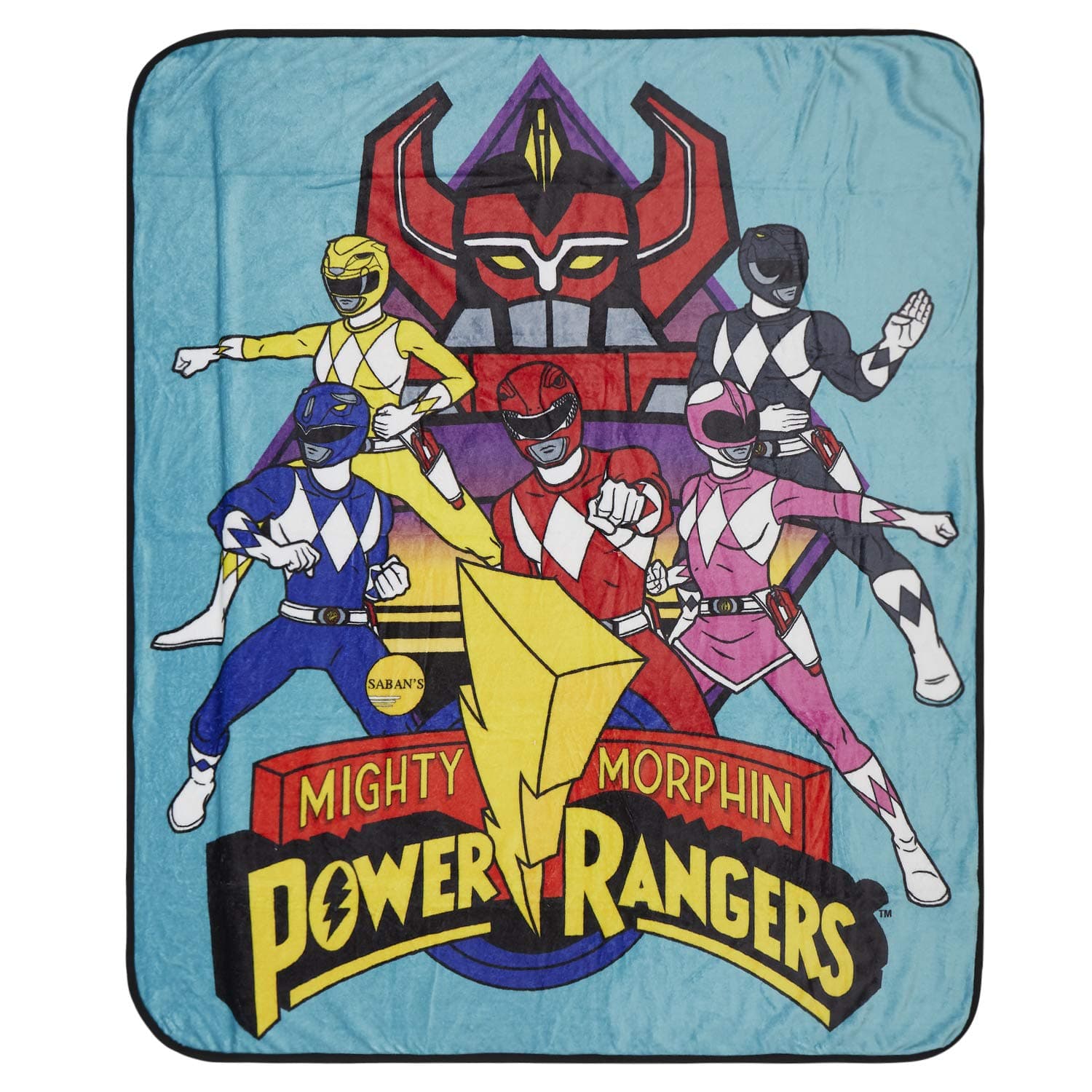 Power RangersMighty Morphin Throw Throw Blanket (Multicolor)