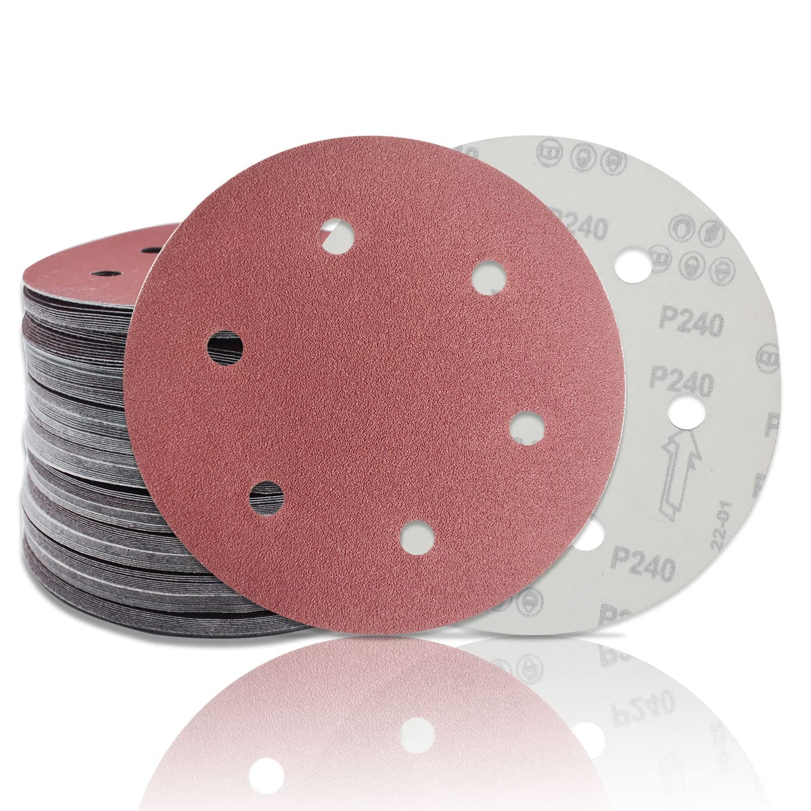 225mm Sander Disc 180 Grit 6 Holes, Hook and Loop Disc 225mm Sanding Pads for Drywall Sander for Grinding Giraffe(20 Pcs)
