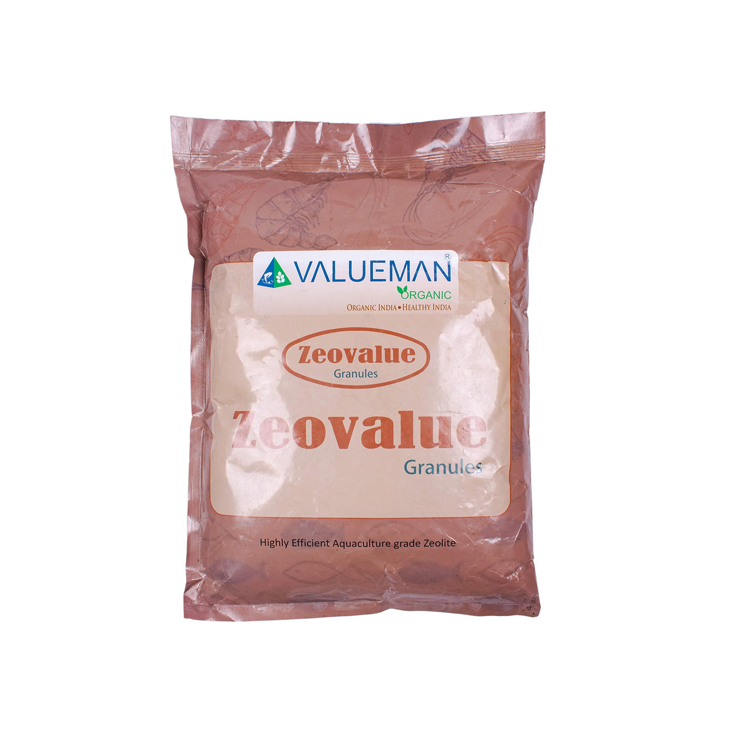 - Zeo Value - Highly Efficient Aquaculture Grade Zeolite (Granule) - Grey, 5 Kg Pack - Fish Pond Water Treatment, Ammonia Reduction, Water Quality Improvement