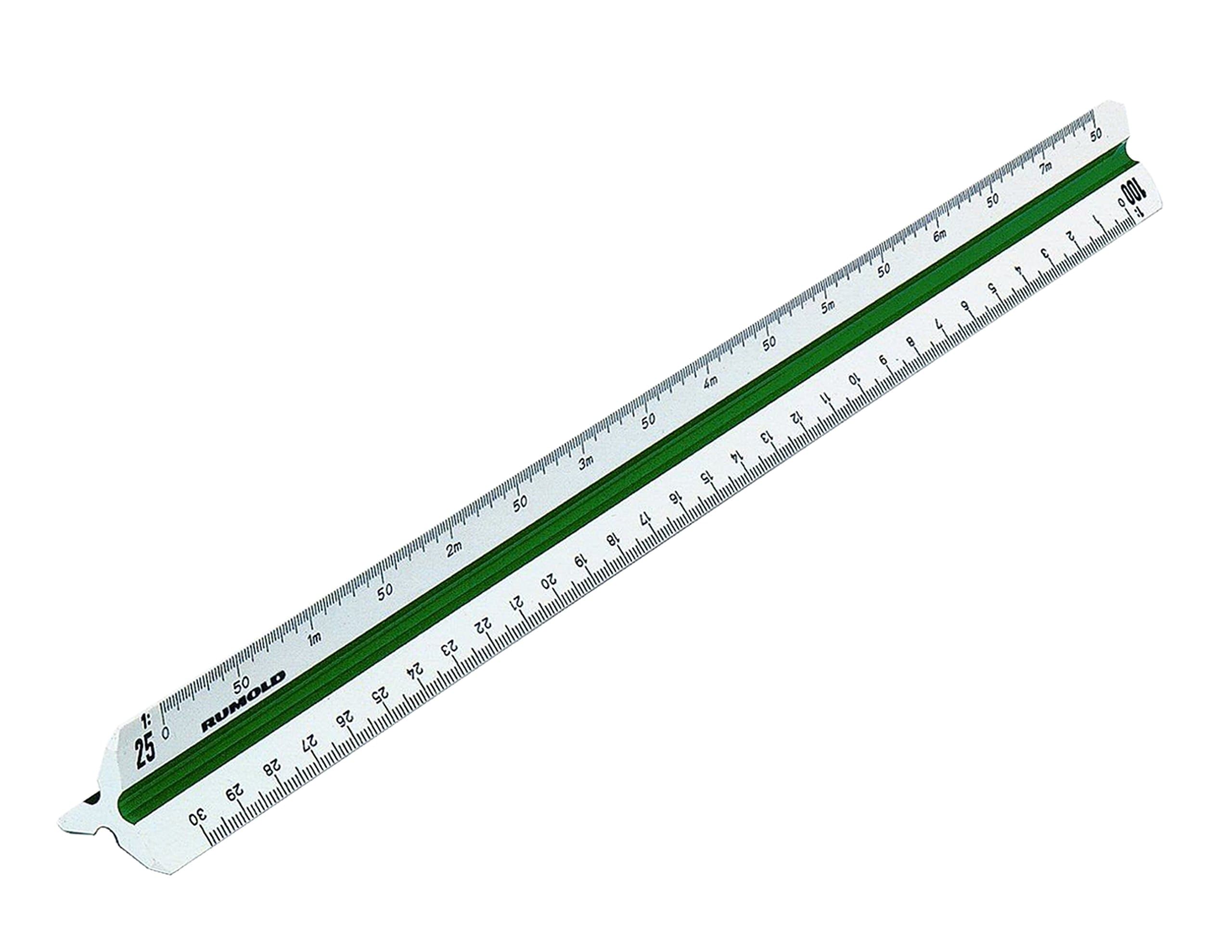 Rumold Triangular Ruler 150/150KE/1/30 30 cm White Plastic Architect 1