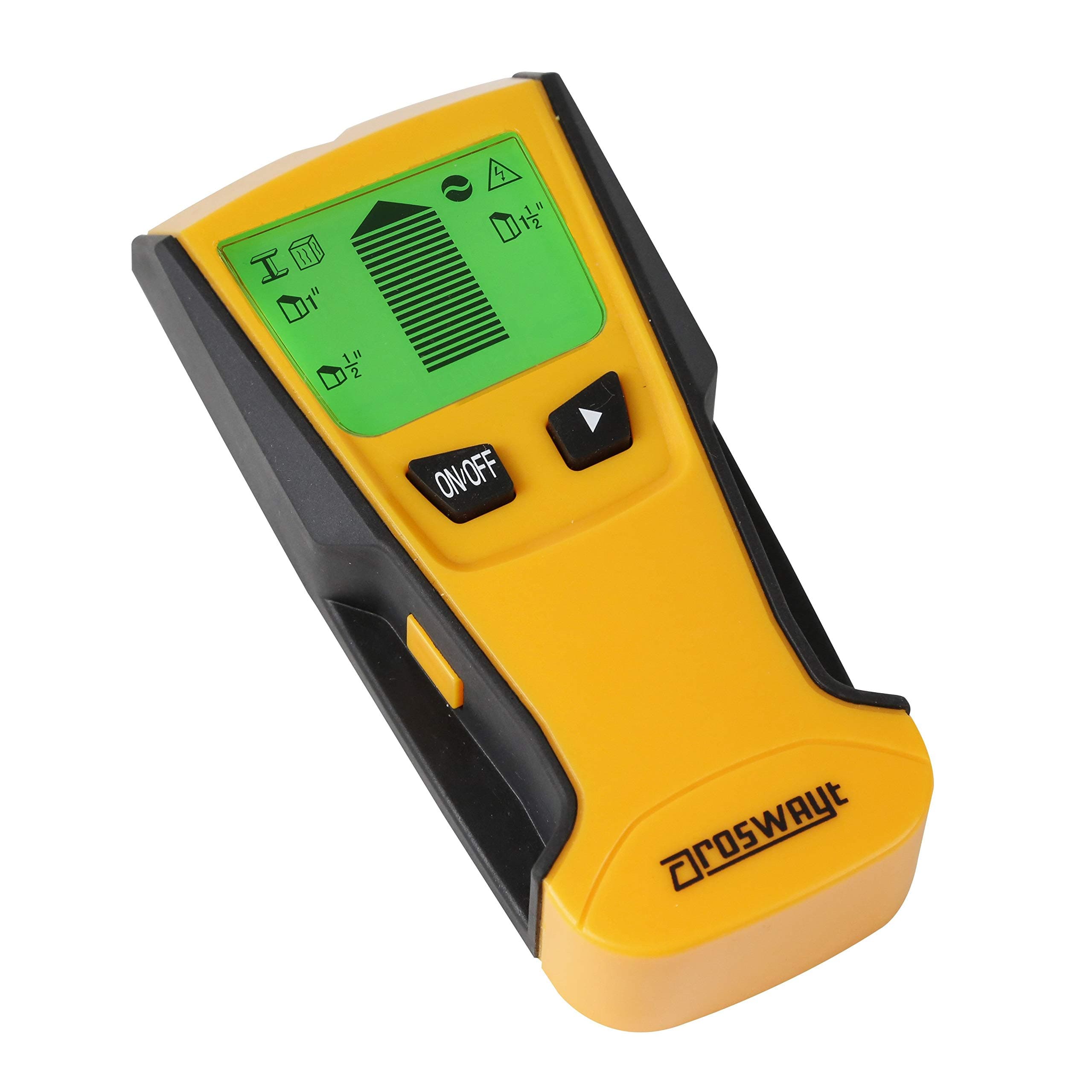 Digital Multi-Function Stud, Cable and Pipe Finder/Detector with Back-lit Display and Auto Power-Off