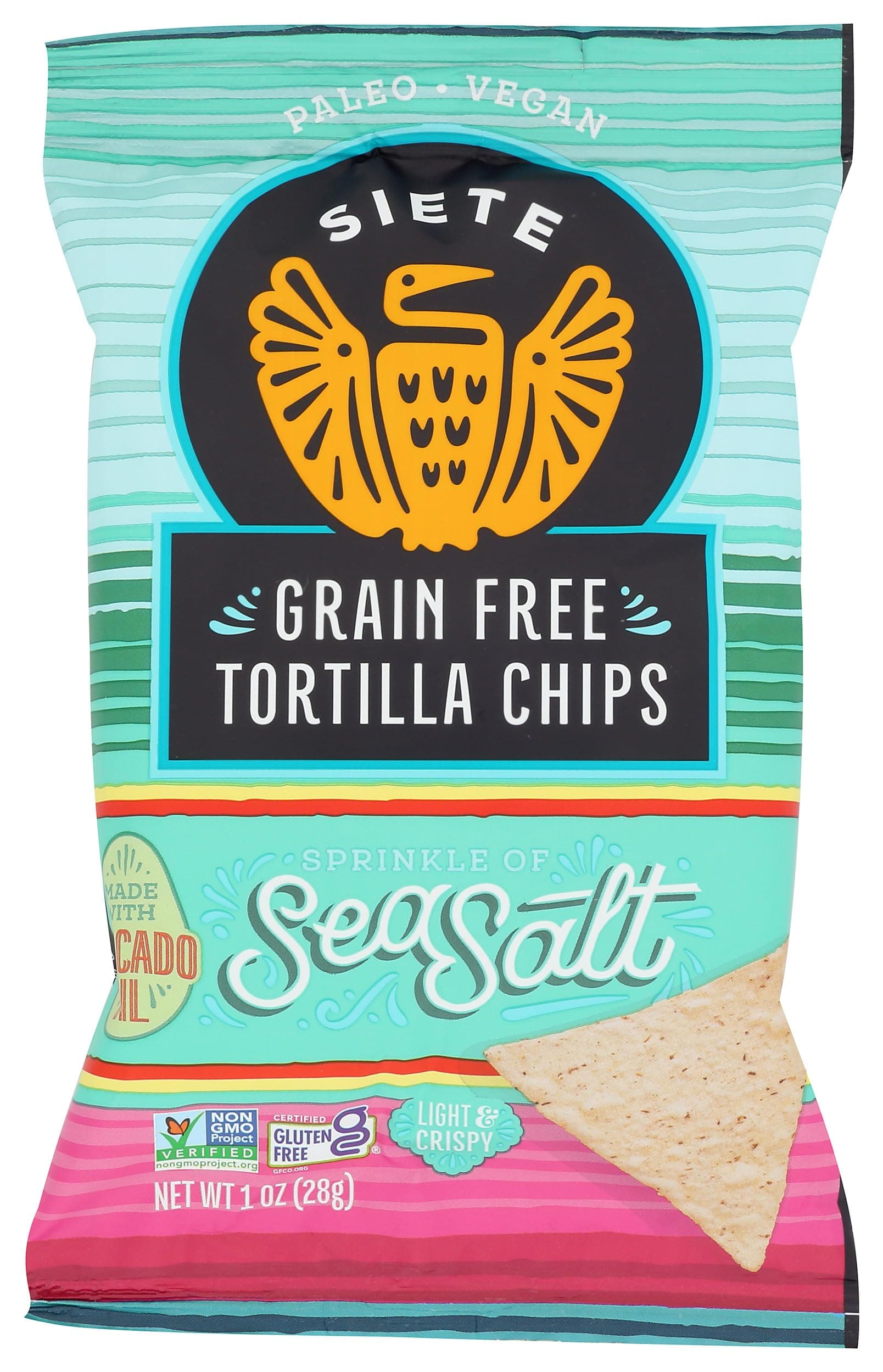 Siete Sea Salt Tortilla Chips, 1 oz