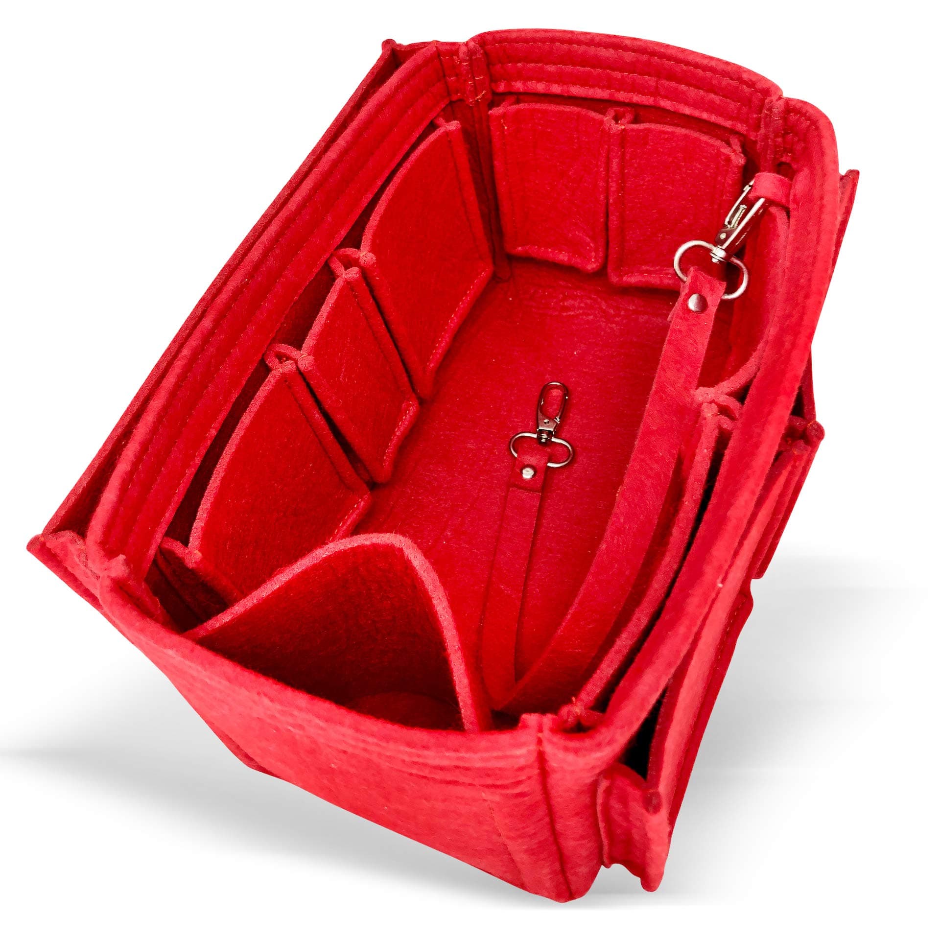 AlgorithmBagsAlgorithmBags Purse Organizer Insert | designed for Louis Vuitton LV Speedy 30 35 40 25 | Luxury Liner Shaper Divider (25, Red)