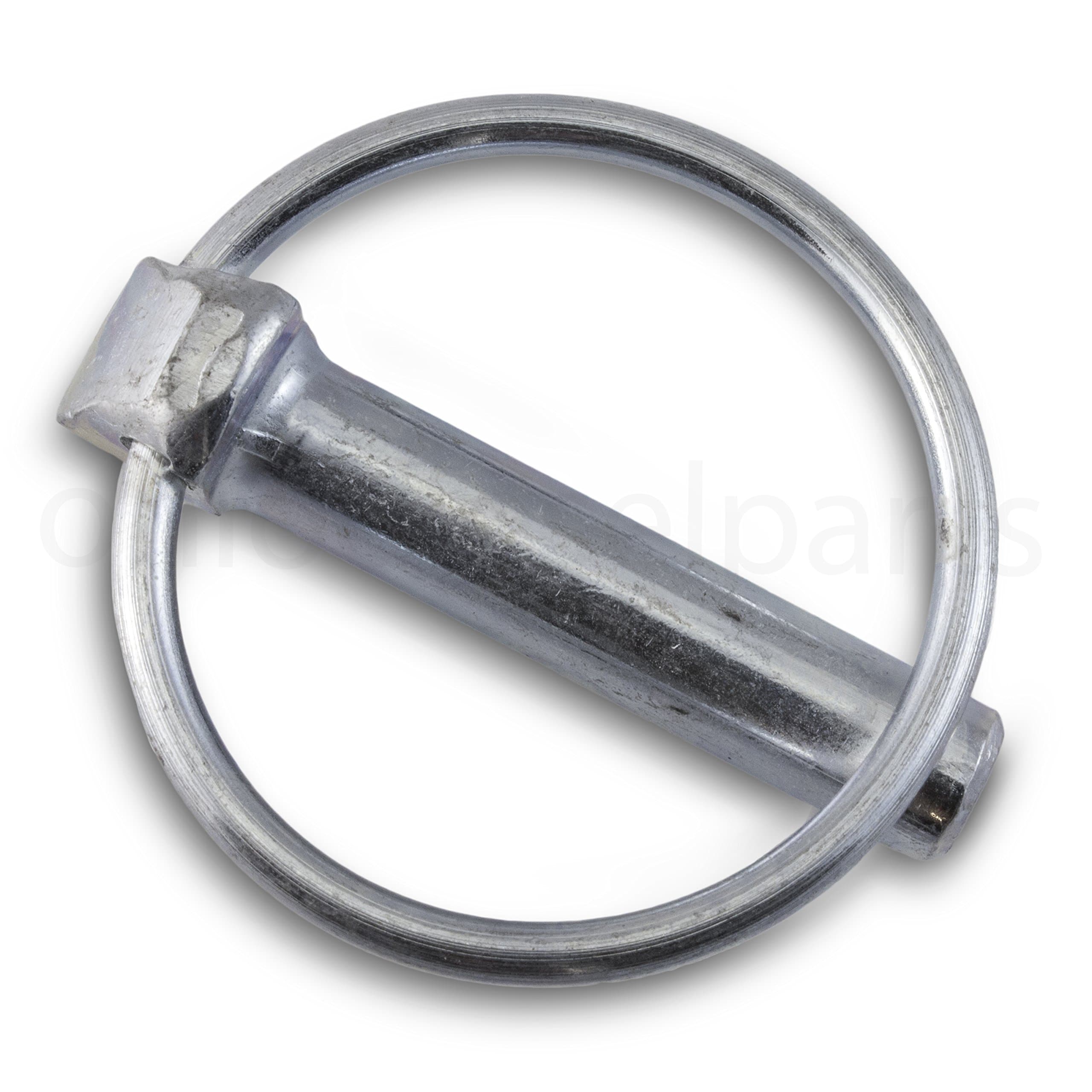 Round Trailer Linch Pin with Ring 3/8" x 1-3/4 Inch (Pack of 10)
