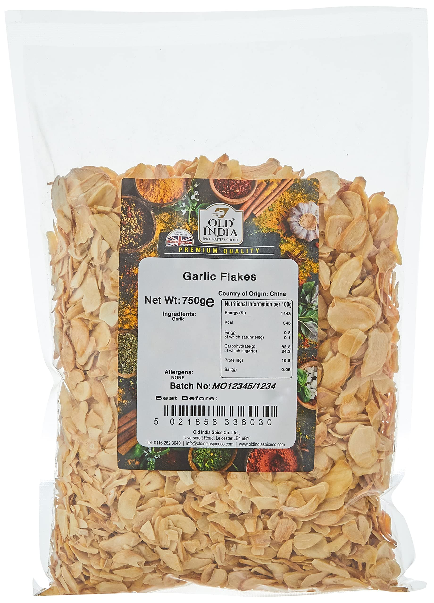 Old India Garlic Flakes 750 g
