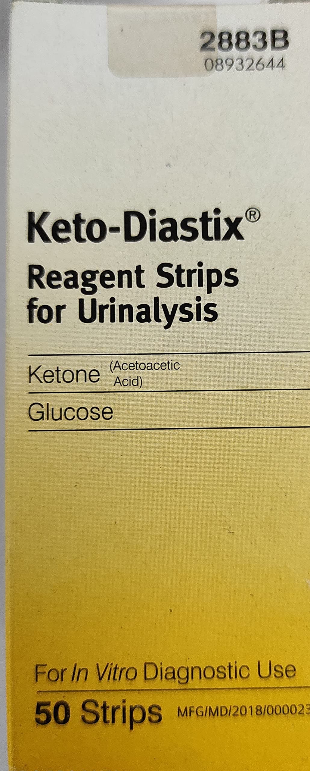 Test Strip Keto-Diastix Reagent (50 Count)