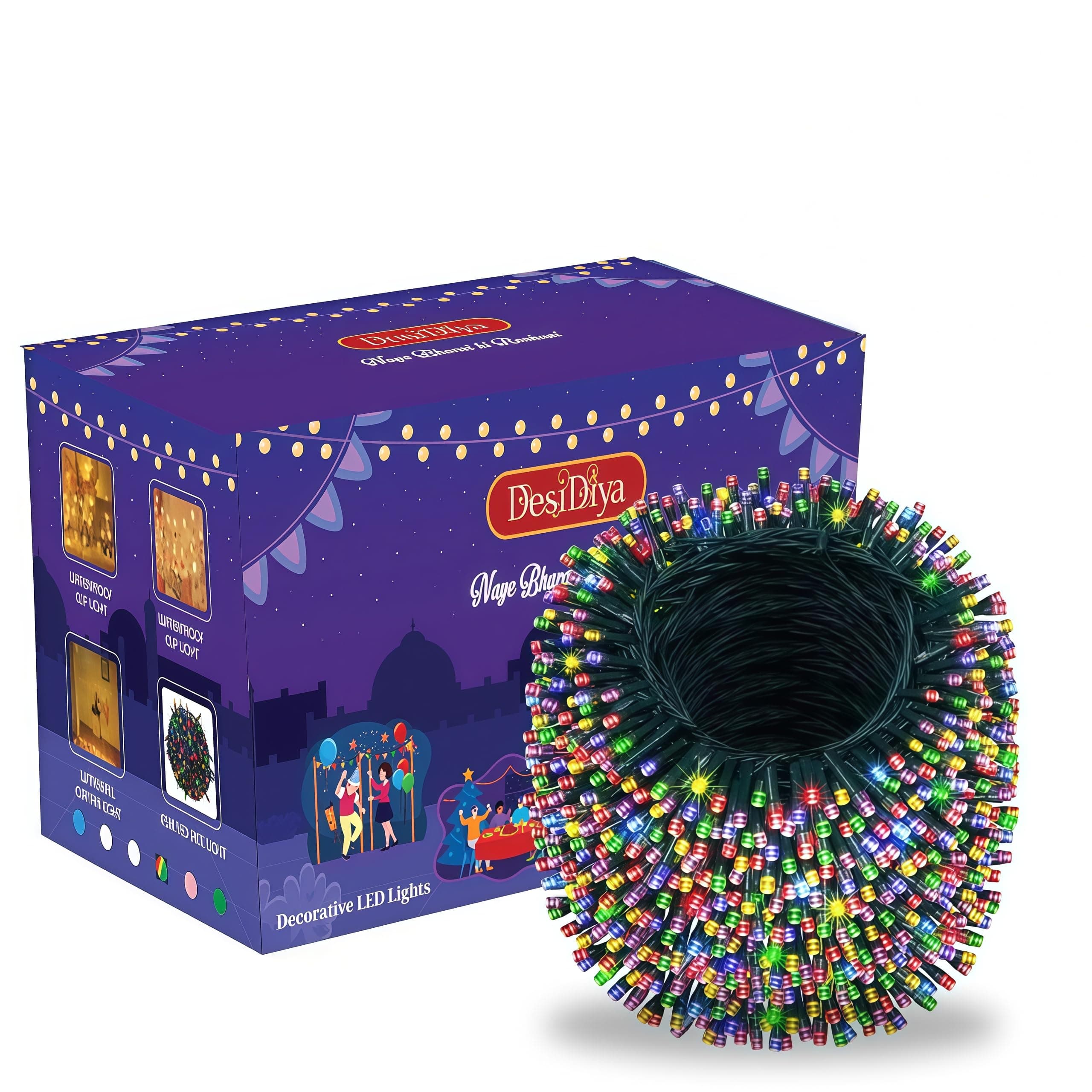 Led String Serial Light 45 Mtr with 8 Modes Changing Controller. Waterproof & Flexible Copper Led Serial String Lights,Home Decoration (Multicolor) Pack of 1, 45 Meters