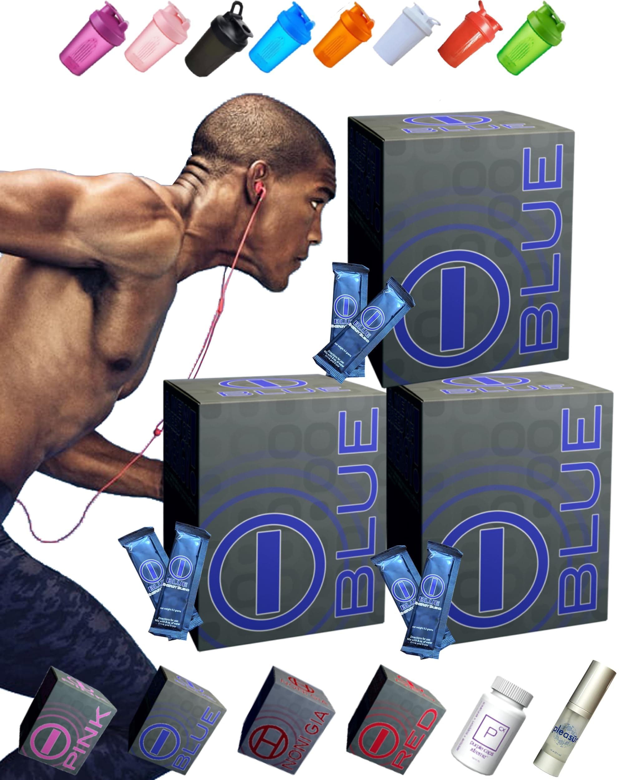 Energy Blend Drink Mix - Energy Supplement for Quick Boost and Focus - 30 Packets (3 Packs)