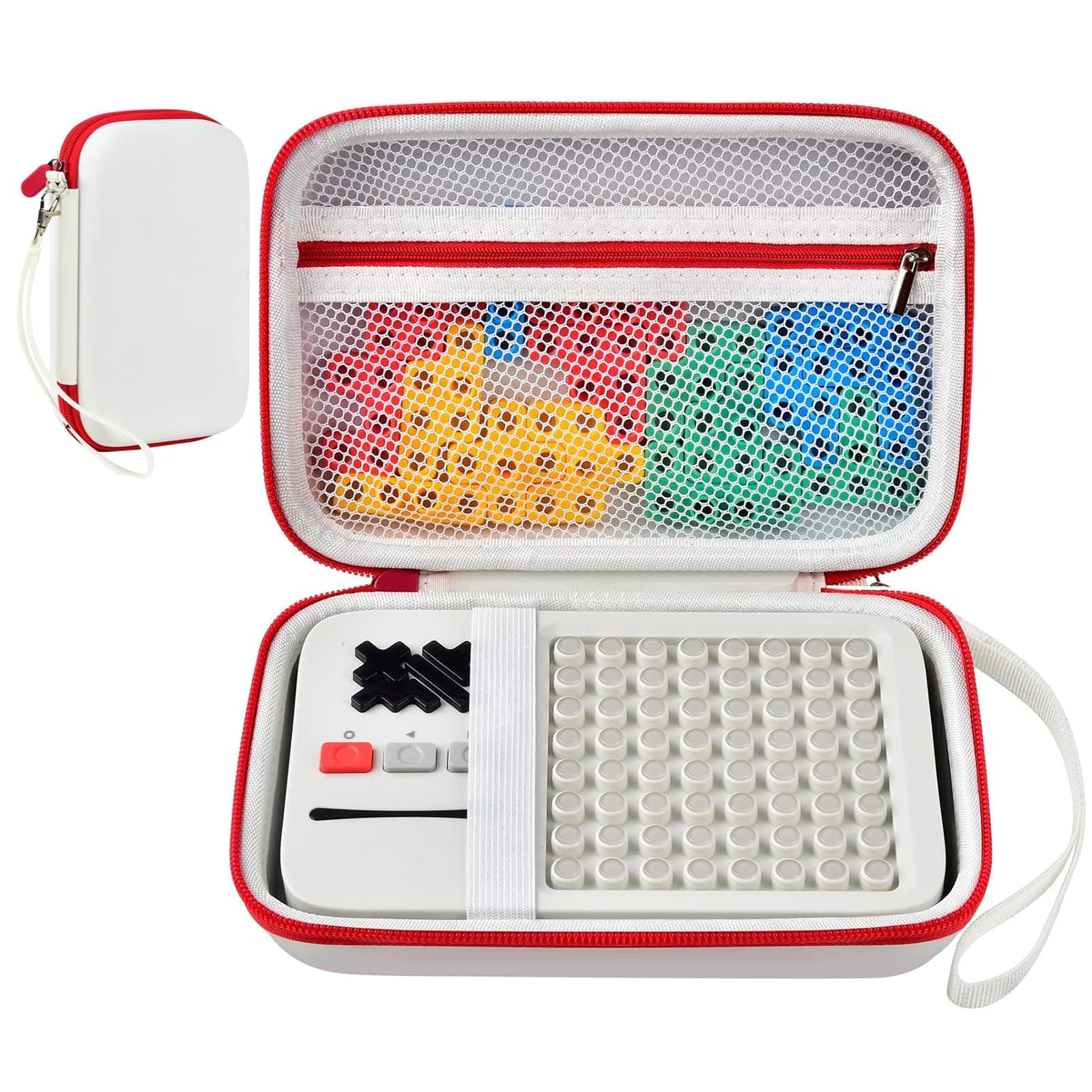 casmilee Case Compatible with GiiKER Super Blocks Puzzle Game, Handheld Brain Teaser Puzzle Holder, Organizer Storage Bag for Electronic Brain Game Console & Puzzles for Kids Boys and Girls (Box Only)