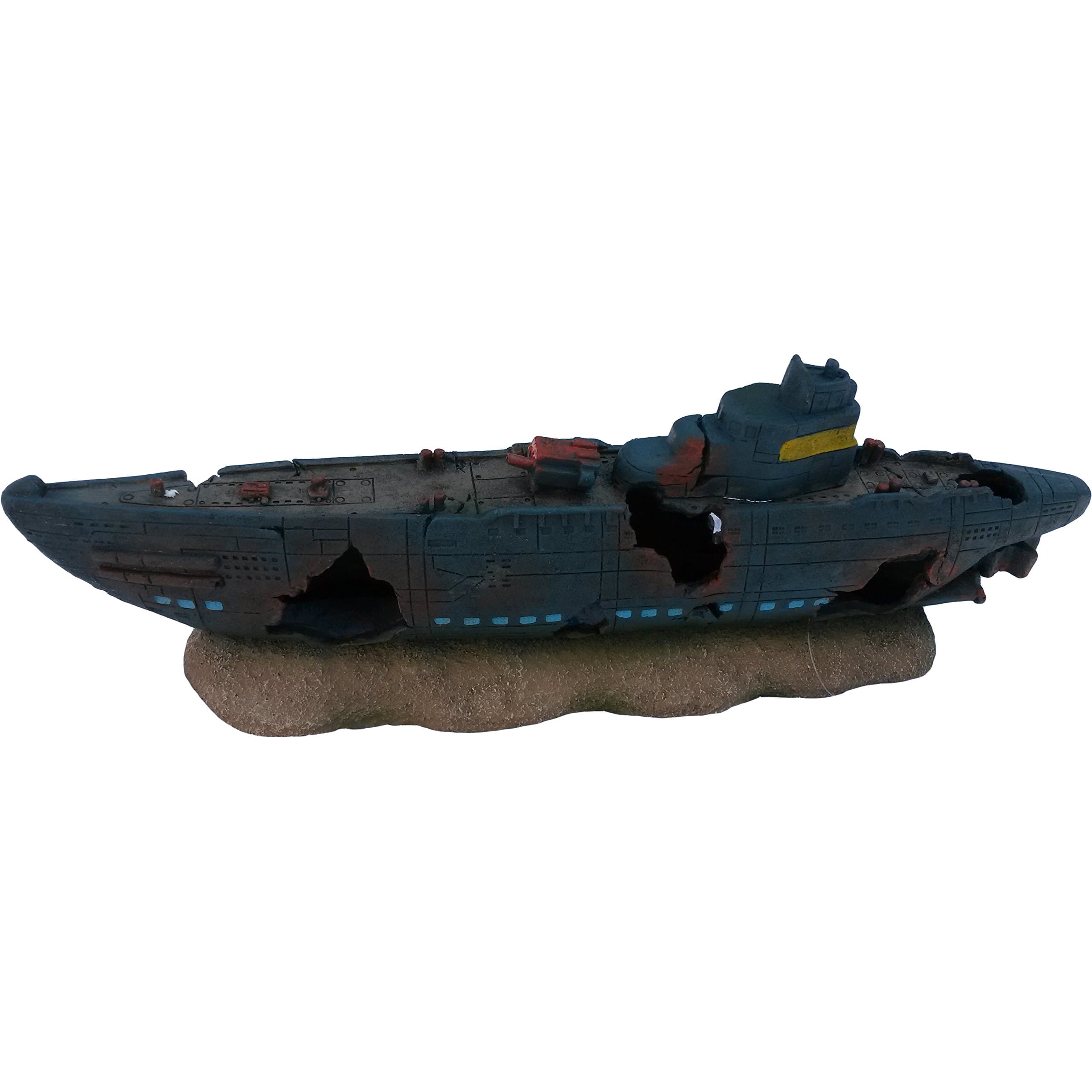 Large Submarine Aquarium Ornament Decor