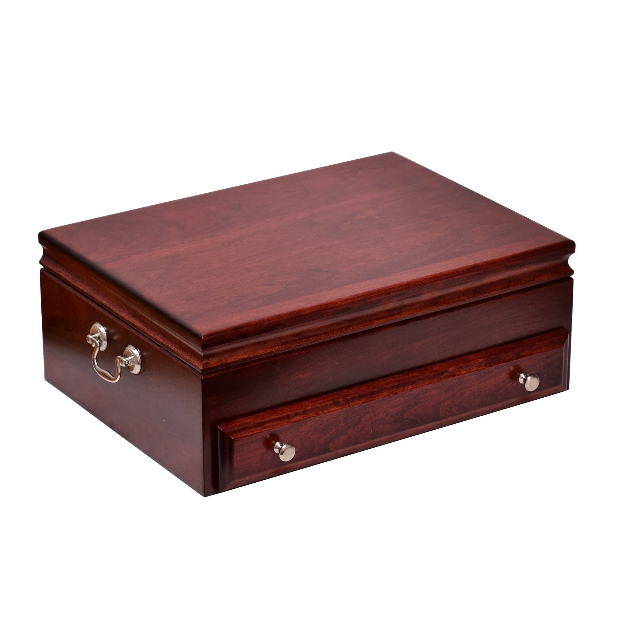 Company - Bounty; One-Drawer Solid Cherry Flatware Chest (Rich Mahogany on Solid Cherry)
