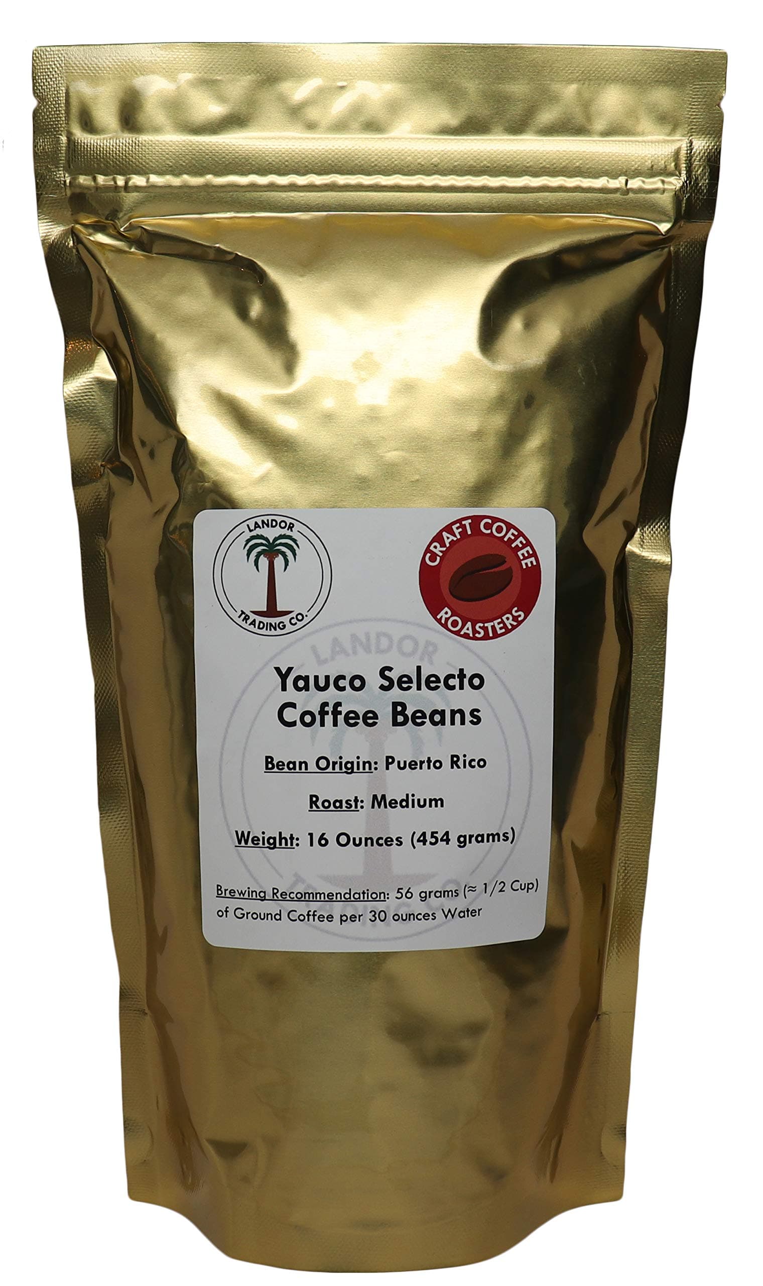Yauco Selecto Coffee - 1 Pound - Medium Roast – Whole Bean