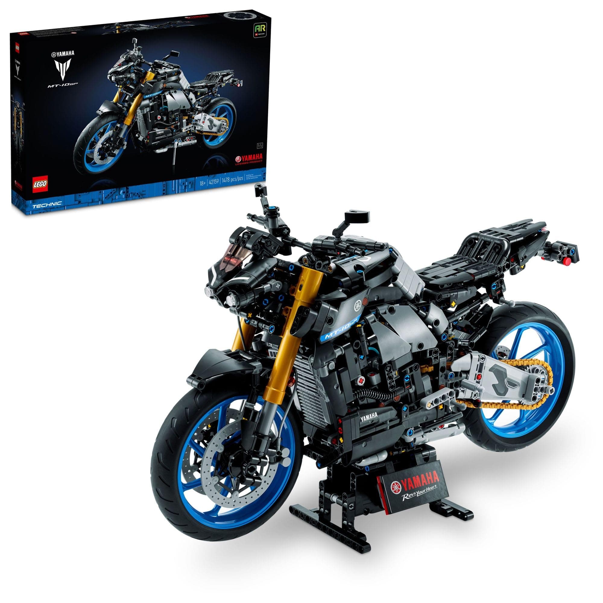 Technic Yamaha MT-10 SP 42159 Advanced Building Set for Adults, This Iconic Motorcycle Model for Build and Display Makes a Great Gift for Fans of Yamaha Vehicles or Motorcycle Collectibles