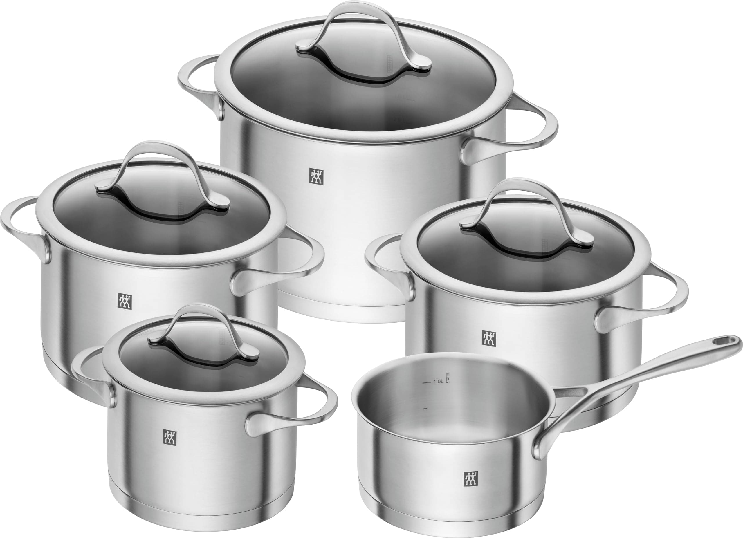 Essence Cookware Set, Stainless Steel, 5-Piece