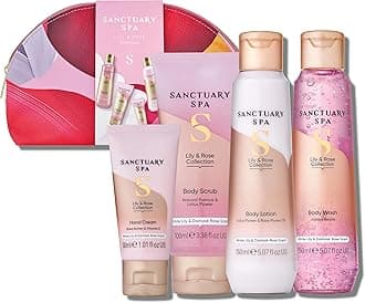 Sanctuary Spa Lily & Rose Collection Gift Set, Vegan, Gift For Women, Gift For Her, Womens Gift Sets