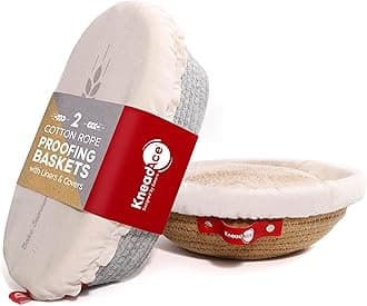 Cotton Rope Bread Proofing Baskets Oval & Round Set