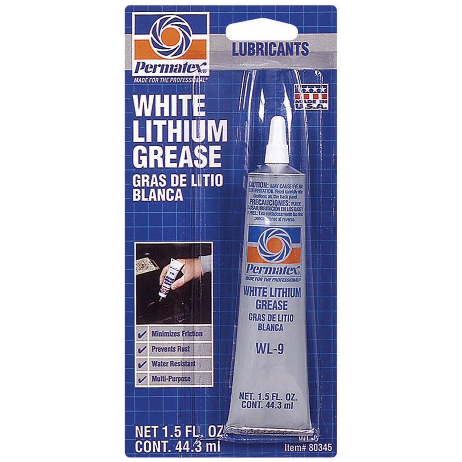 80345-12PK White Lithium Grease, 1.5 oz. (Pack of 12)