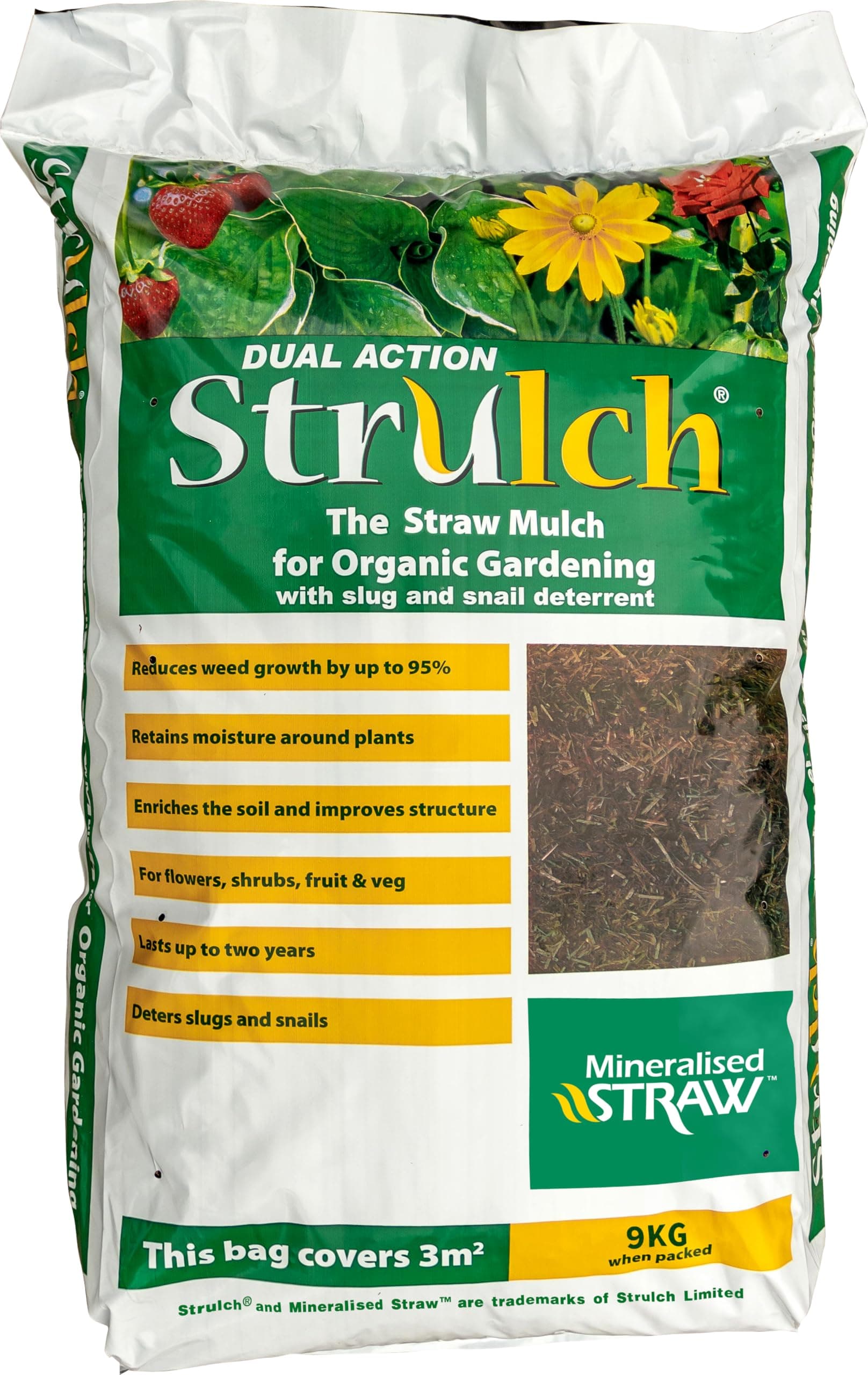 Strulch Mineralised Straw Mulch 100L