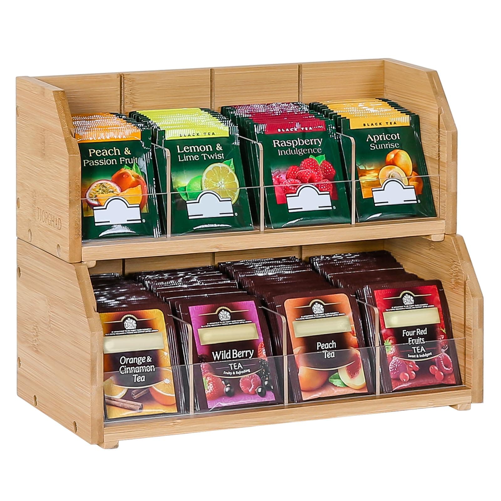 Bamboo Tea Bag Organizer