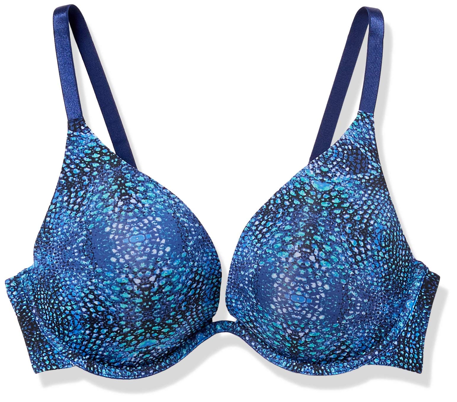 Women's Custom-Knit Microfiber Classic Deep Plunge Push-Up Bra Plunge Bra