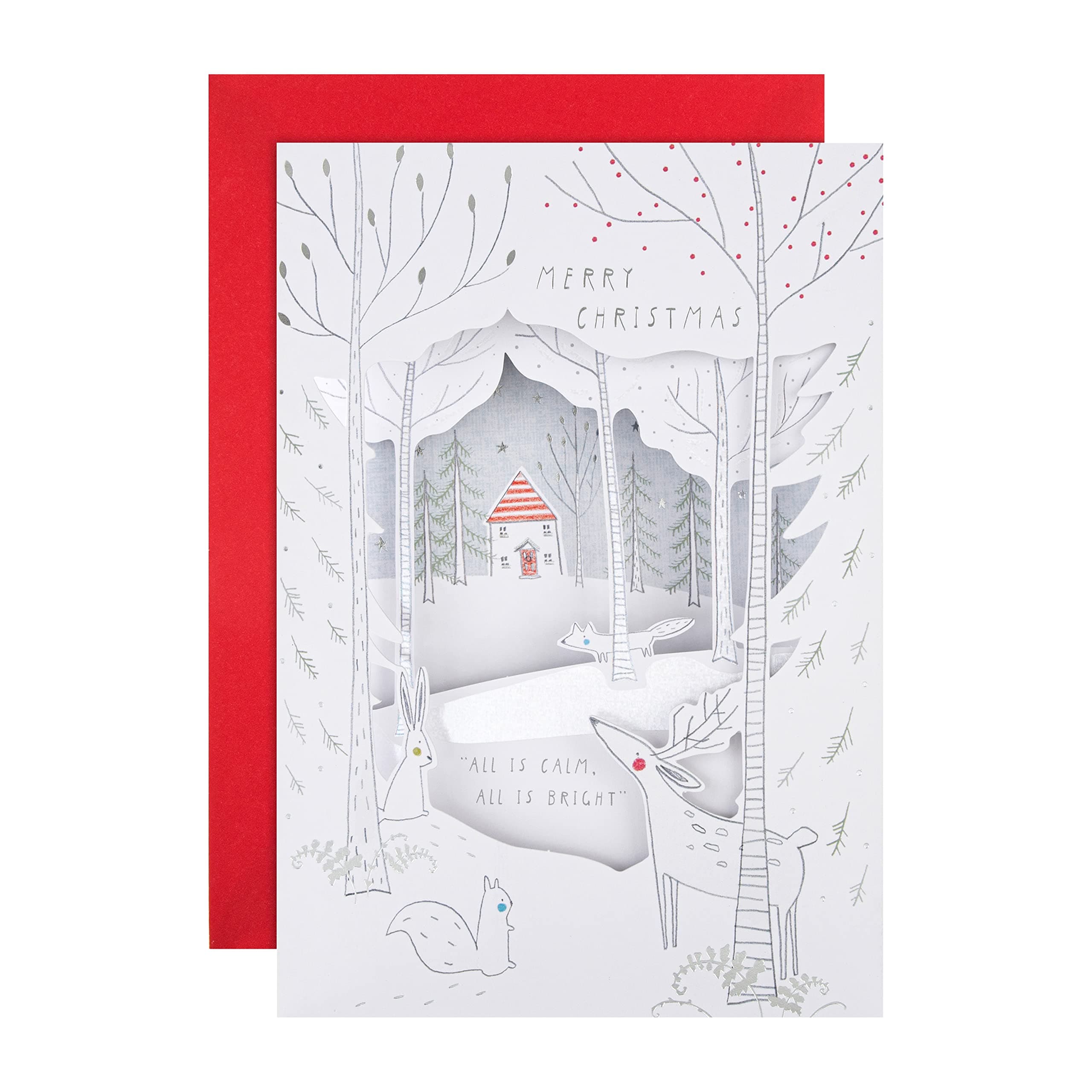 HallmarkMedium Calm and Bright Christmas Card