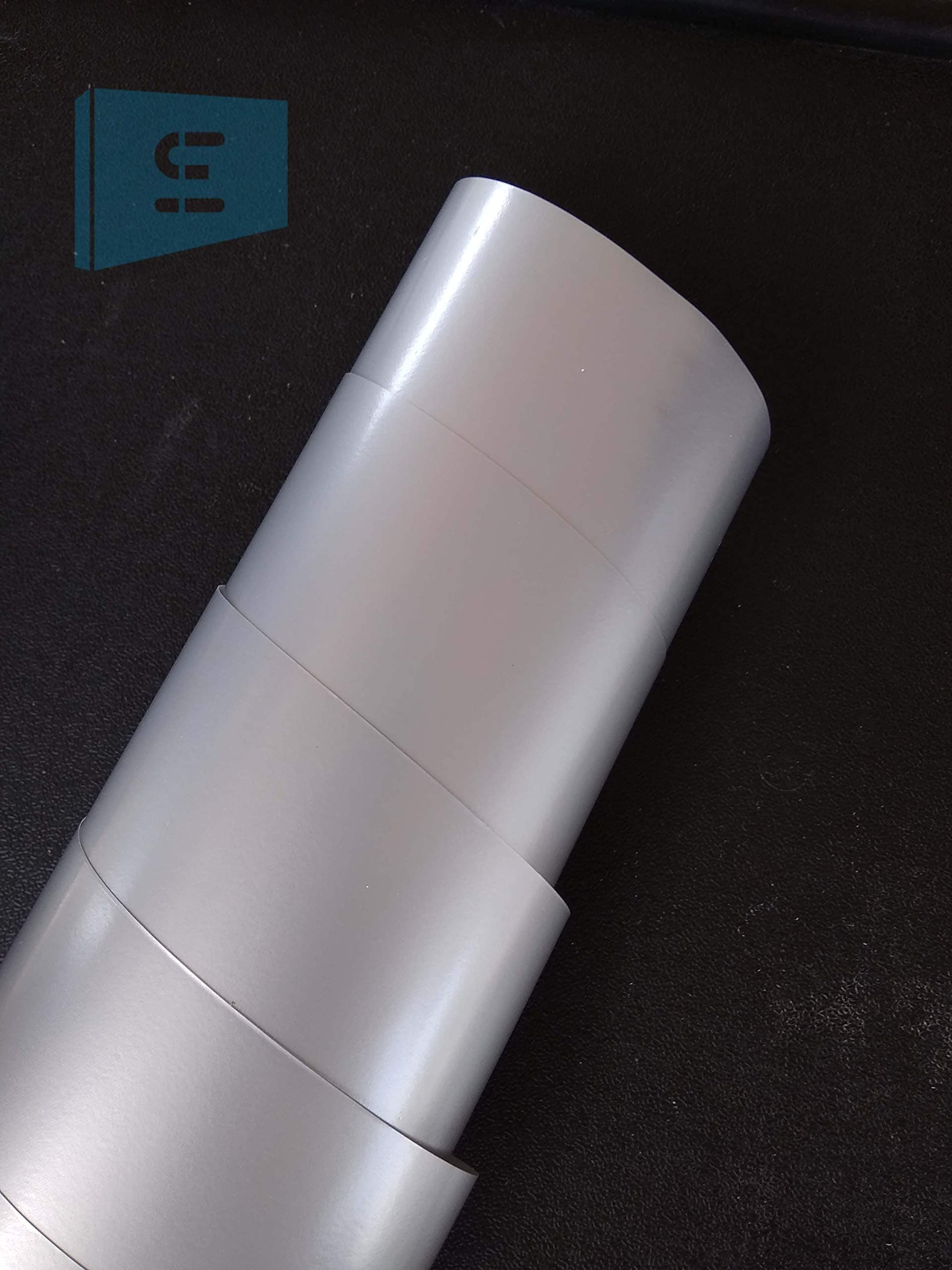 SIGN EVER™Silver Chrome Gloss Vinyl Car Wrap Sheet Roll Sticker Decal (24X24) Inch