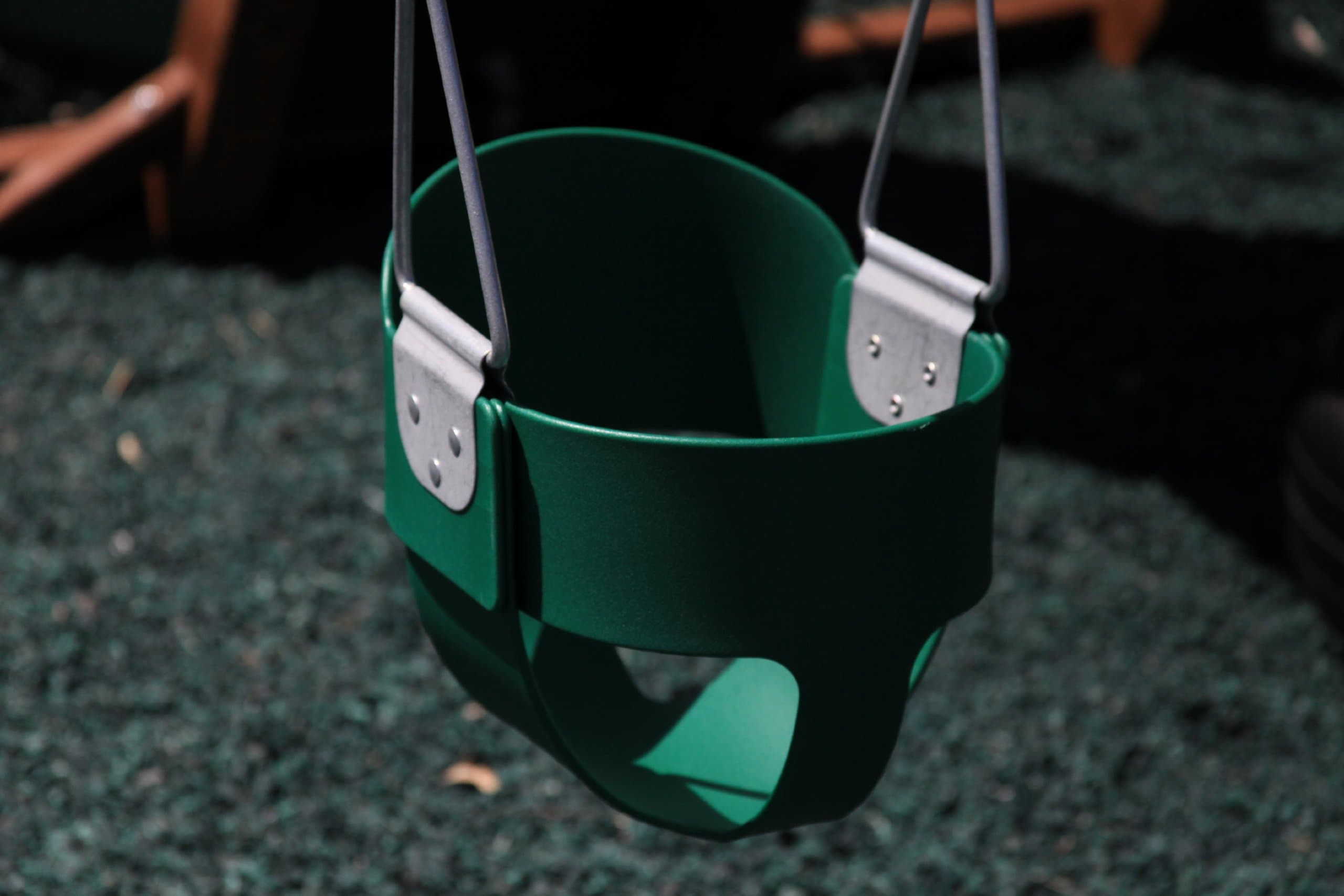Swing Kingdom Green Rubber Infant Swing