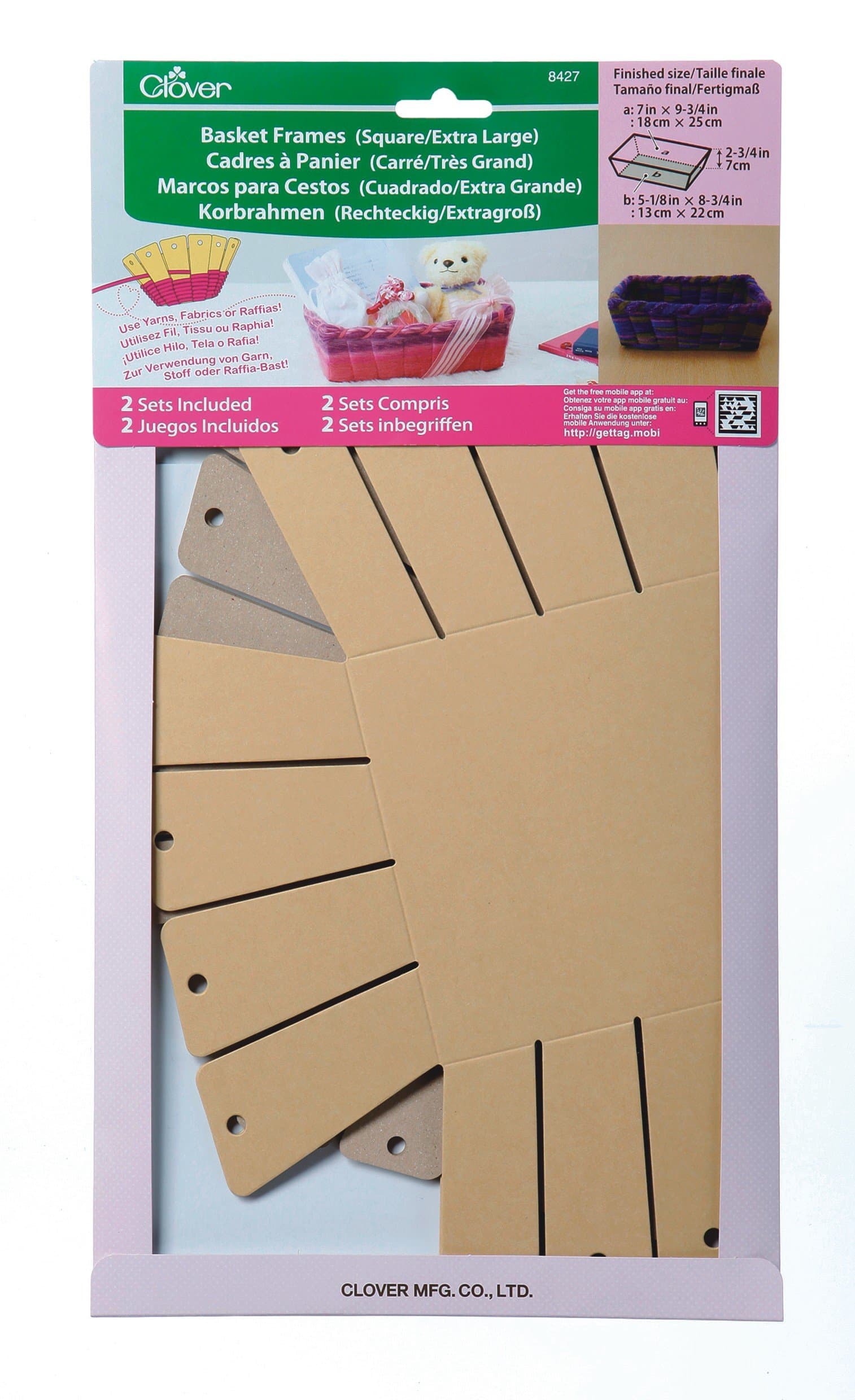 Clover 8427 Basket Frames, Square, X-Large