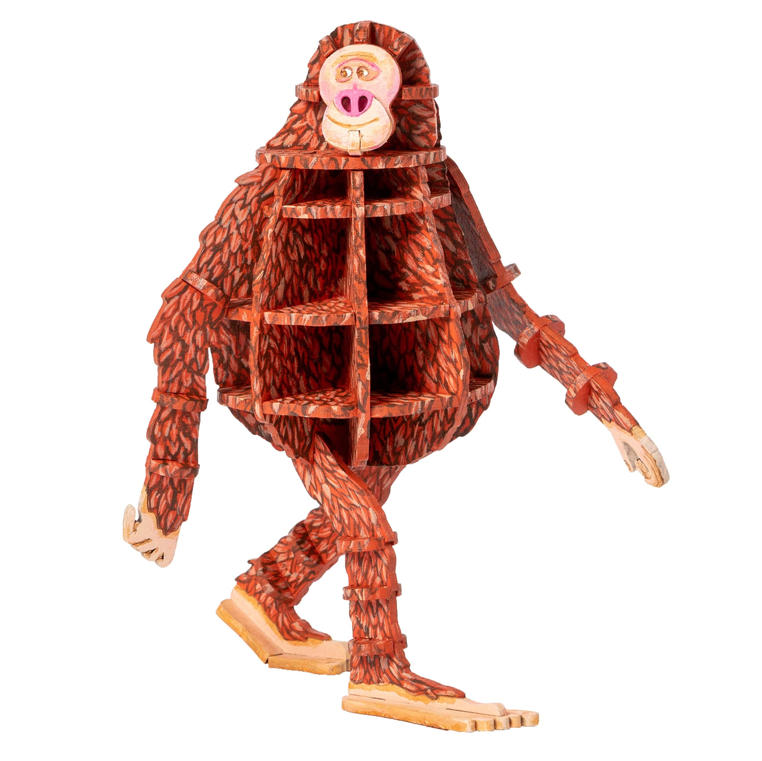 Missing Link Movie Mr. Link 3D Wood Model Figure Kit - Build, Paint and Collect Your Own Wooden Toy Model - Great for Kids and Adults, 8+ - 4.75"