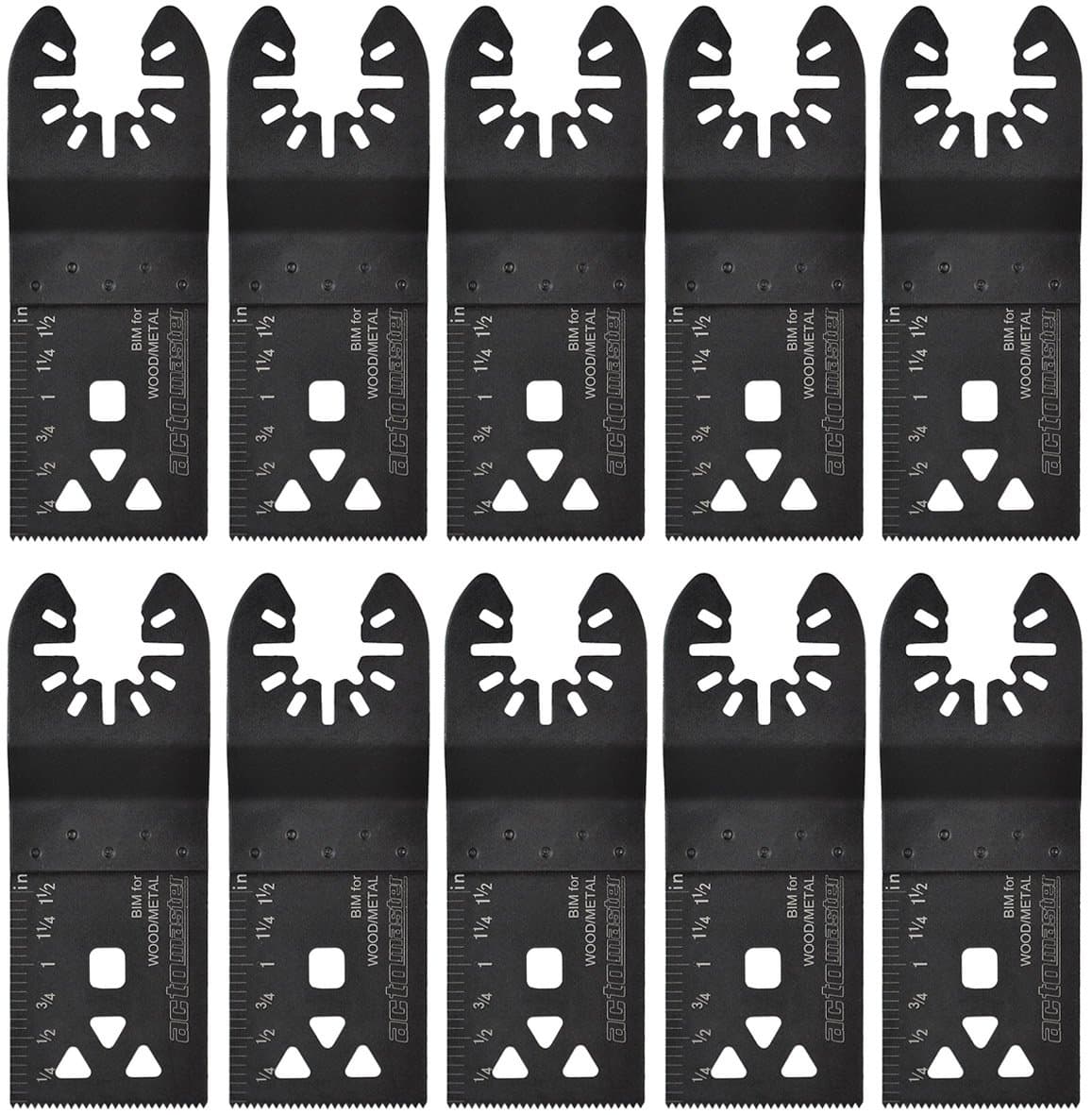 Bi-Metal Oscillating Saw Blade for Oscillating Tool Multitool, Pack of 10