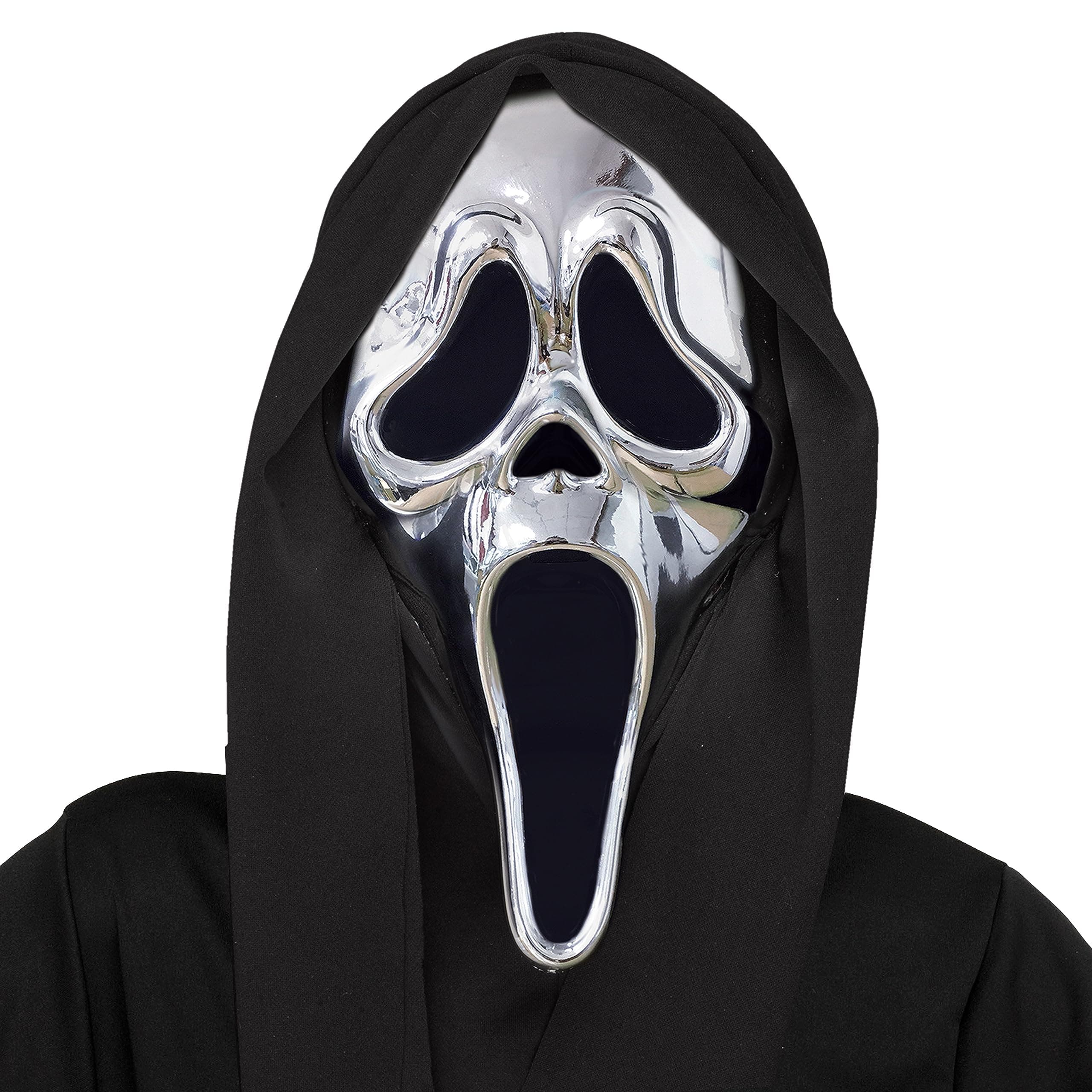 Fun World Ghost Face Chrome Adult Mask
