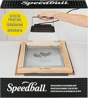 Speedball 30W LED UV Exposure Lamp - Professional Screen Printing Light with 180° Swivel Mount - 395-400nm UV-A for Photo Emulsion