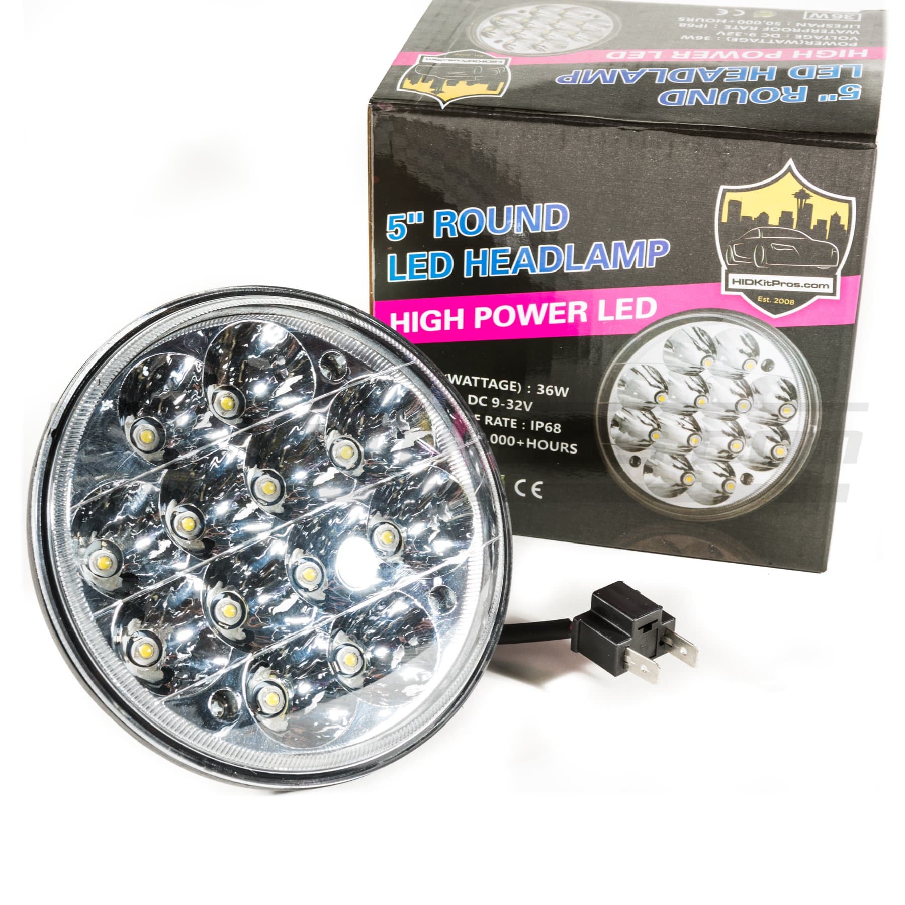 5-3/4″ Round Sealed Beam to LED Headlight Conversion