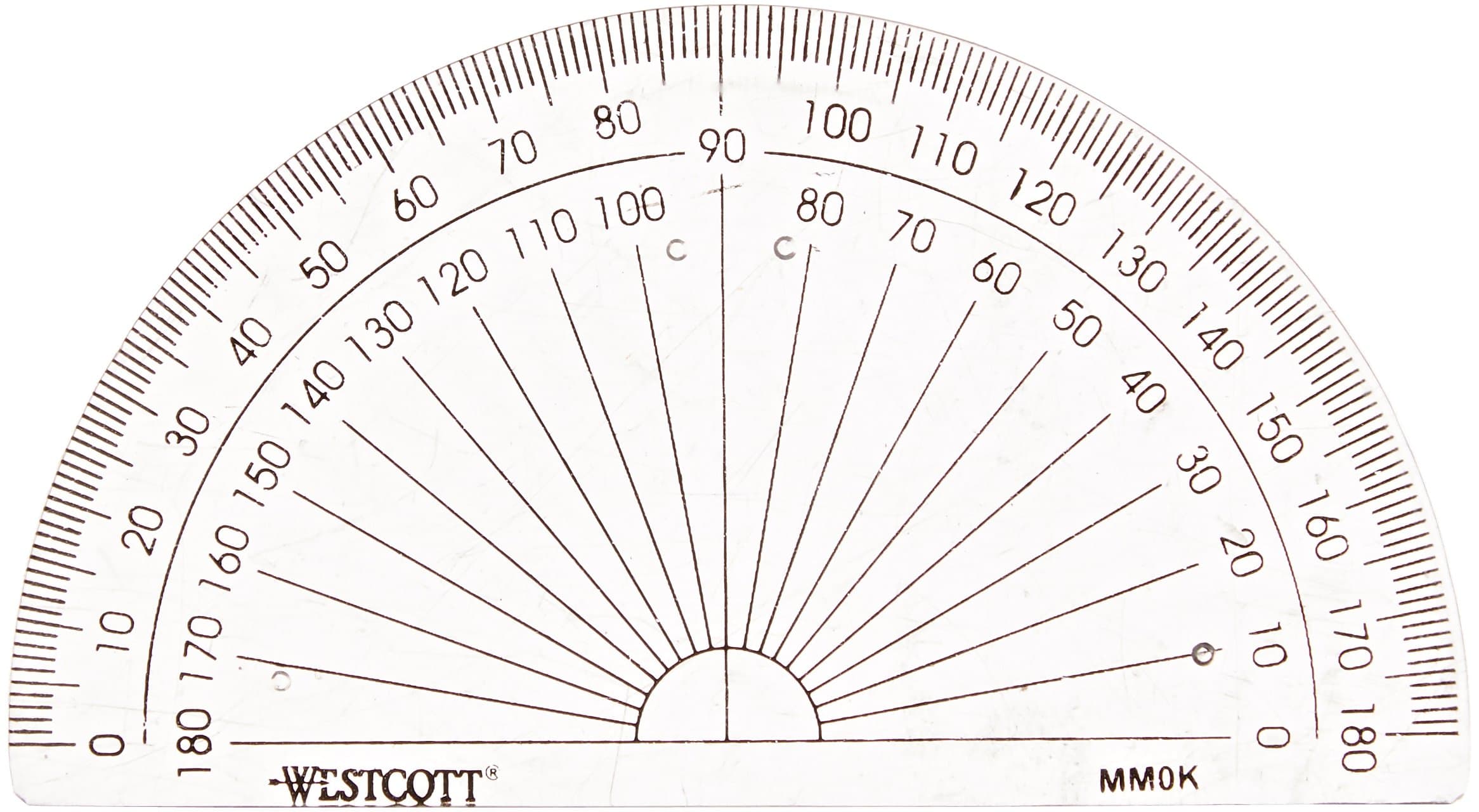 Westcott Clear Protractor, 12925